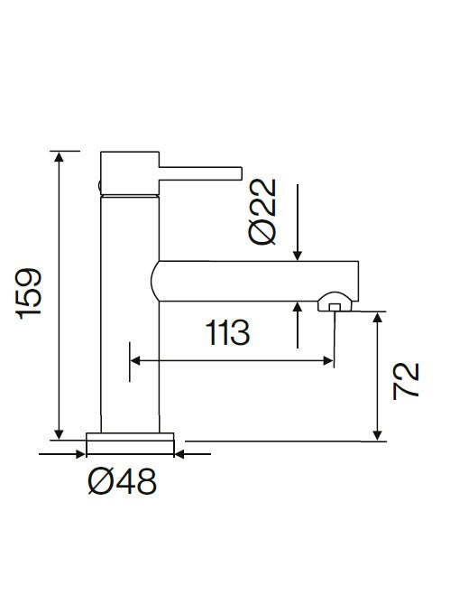 Mono Basin Mixer ST25S