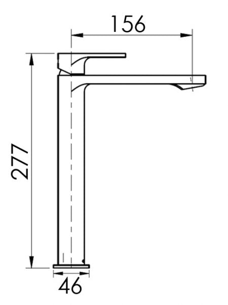 TH251 - Tall Mono Basin Mixer