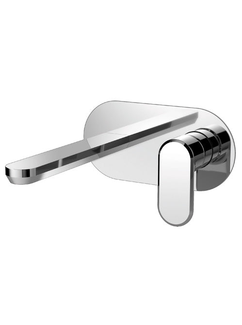 EMMIE - 2 Hole Wall Basin Mixer on Plate