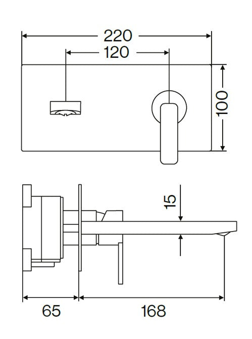 LOUNGE 2 Hole Wall Basin 168
