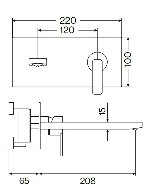 LOUNGE 2 Hole Wall Basin 208