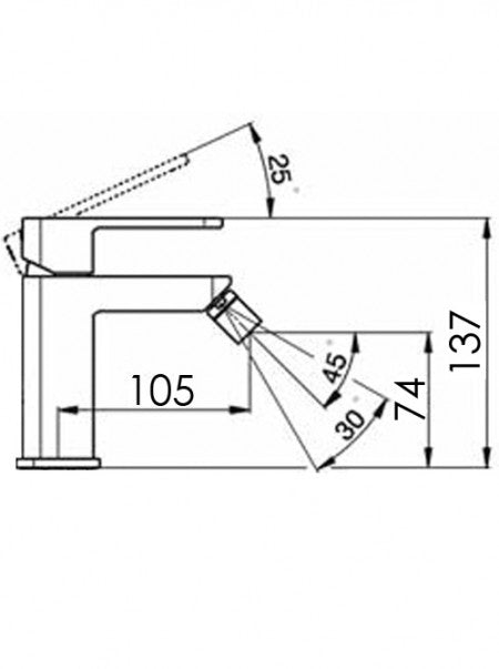 CUDO - 2 Hole Wall Basin Mixer on Plate