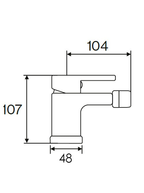 EASY Mono Bidet Mixer