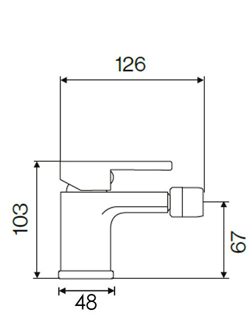 LOFT Mono Bidet Mixer