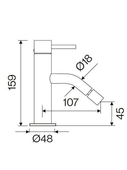 BLACK - M2 Mini Round Mono Bidet