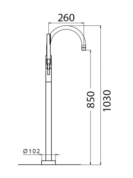 CITY-Single-Leg BSM -Chrome