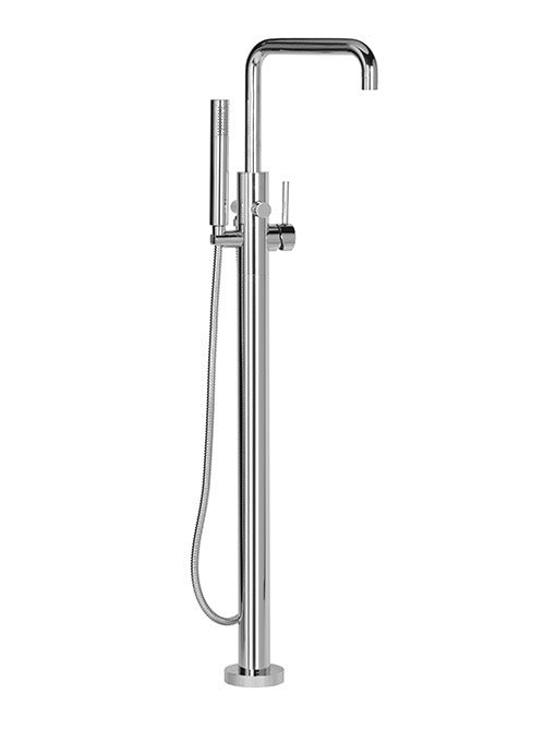 TECHNO 465 'L' SPOUT- Single Leg Floor Bath/Shower Mixer