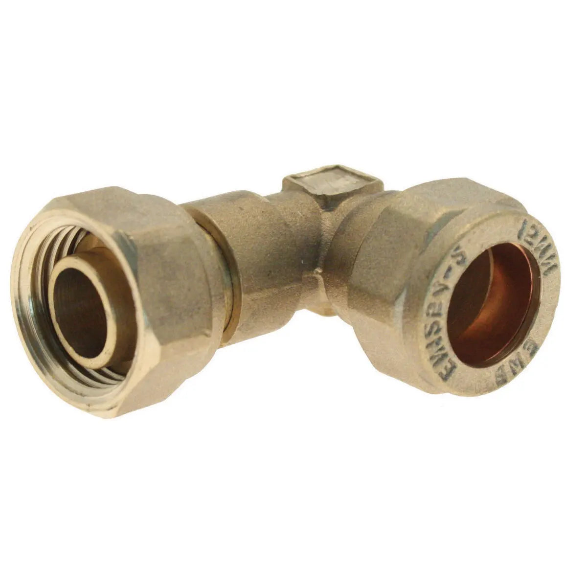 Embrass Peerless Heavy Pattern Compression Tap Connector Bent C x Nut