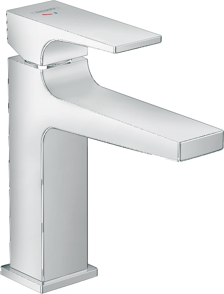 Metropol Single lever basin mixer 110 CoolStart with lever handle and push-open waste