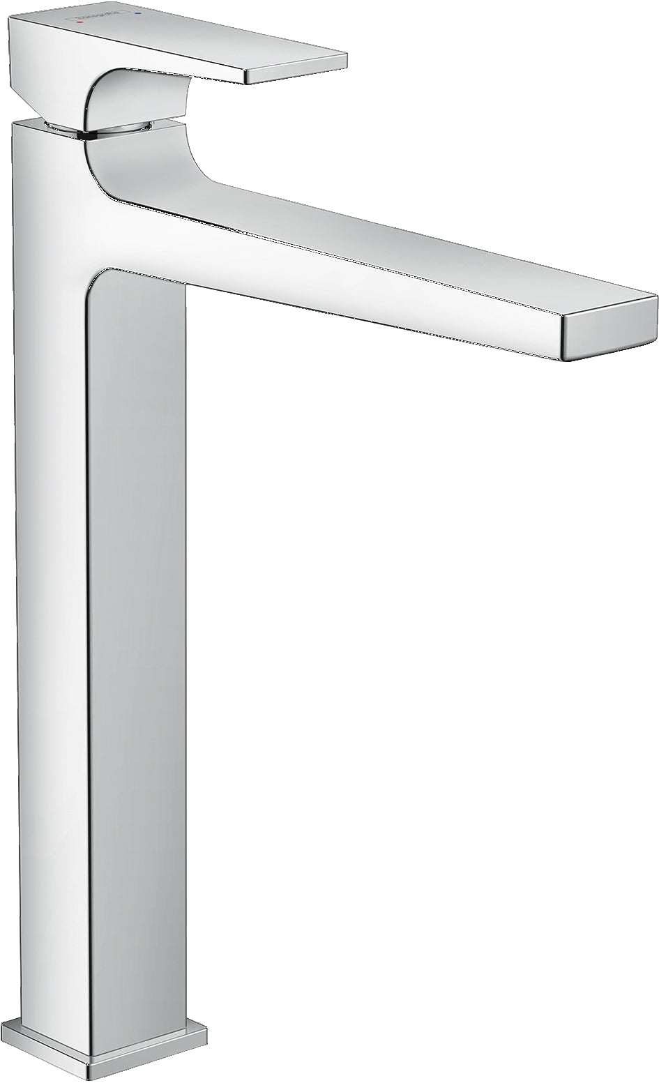 Metropol Single lever basin mixer 260 with lever handle for wash bowls with push-open waste
