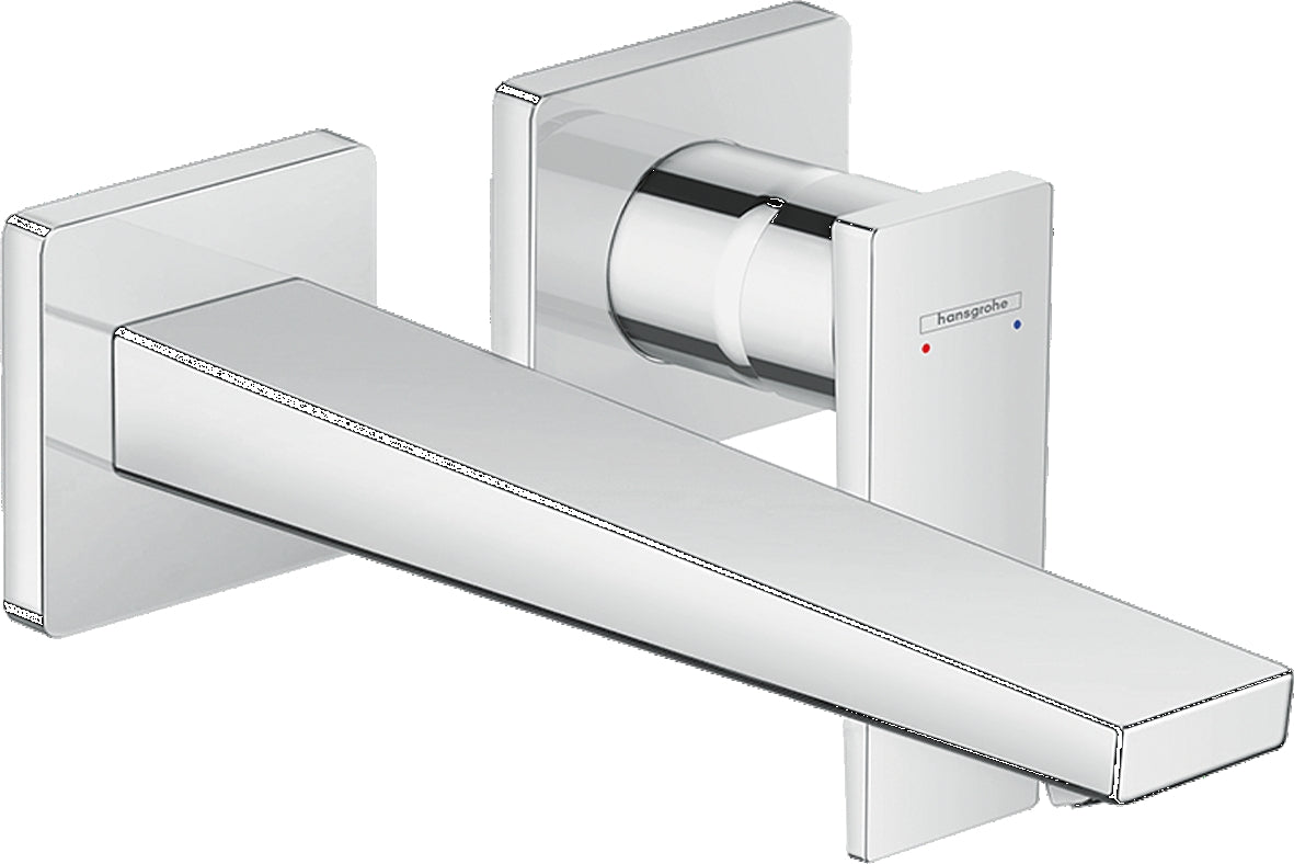 Metropol Single lever basin mixer with lever handle for concealed installation with spout 225 mm