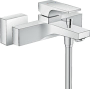Metropol Single lever manual bath mixer for exposed installation with lever handle