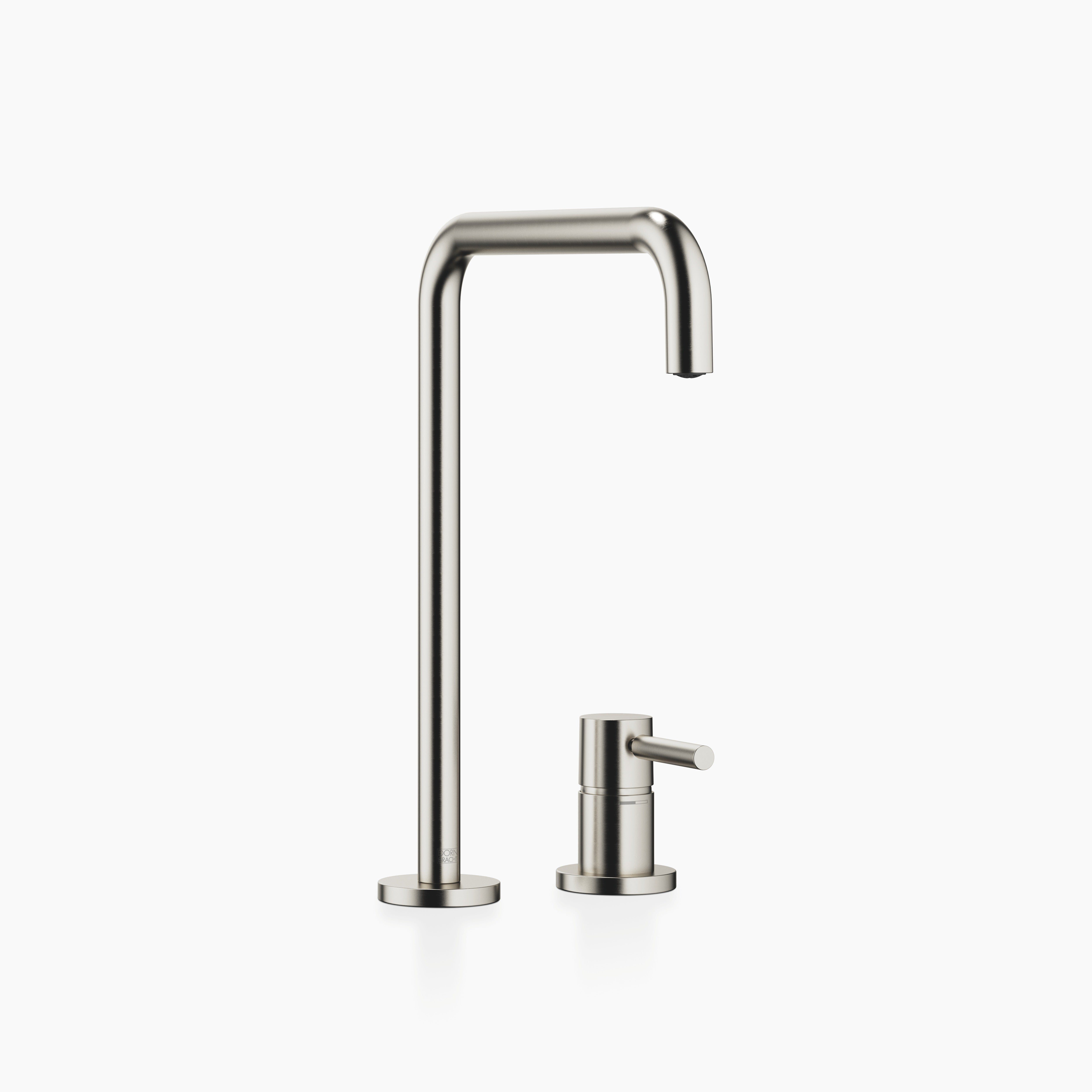 Meta Square Two Hole Mixer With Individual Rosettes Chrome