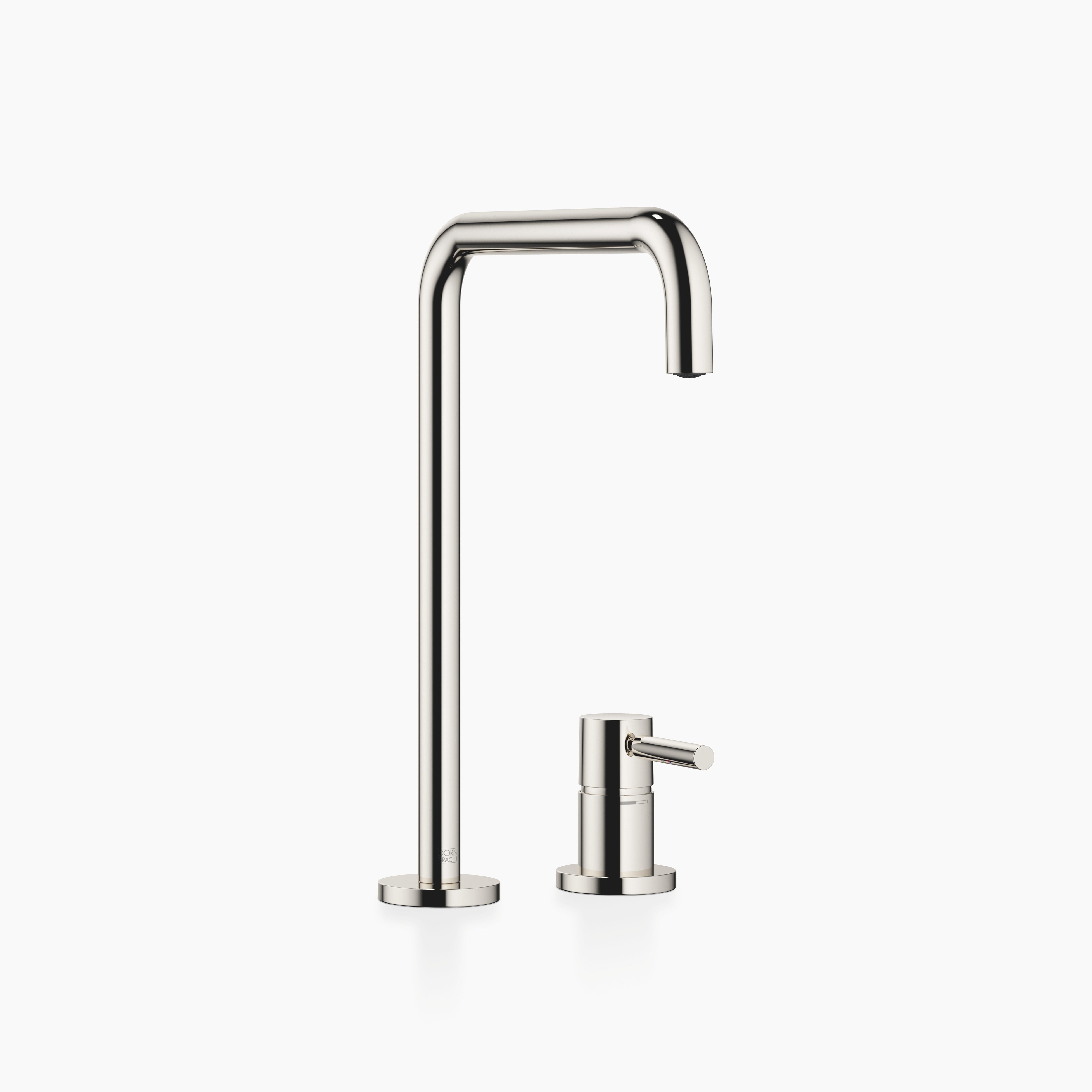Meta Square Two Hole Mixer With Individual Rosettes Chrome