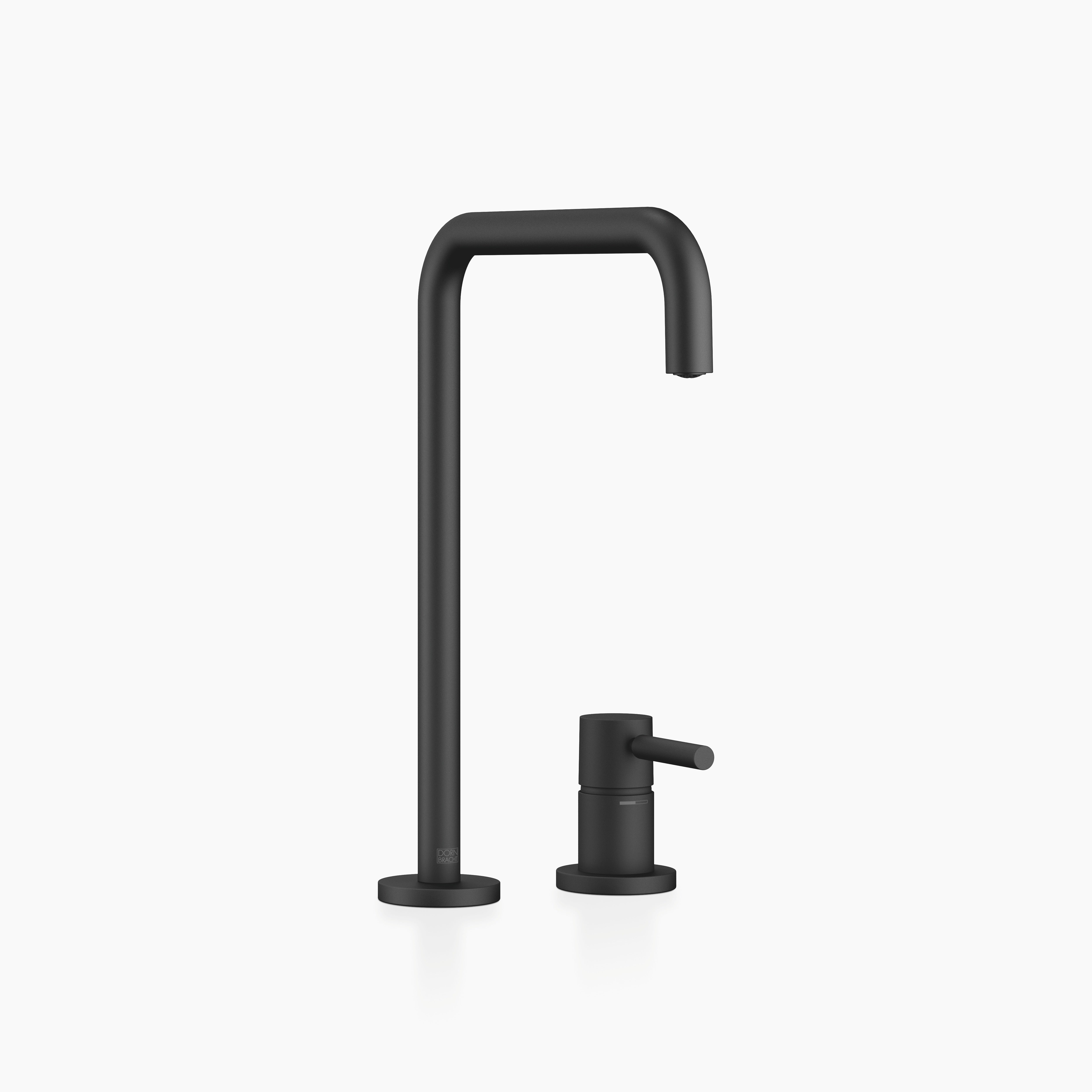 Meta Square Two Hole Mixer With Individual Rosettes Chrome