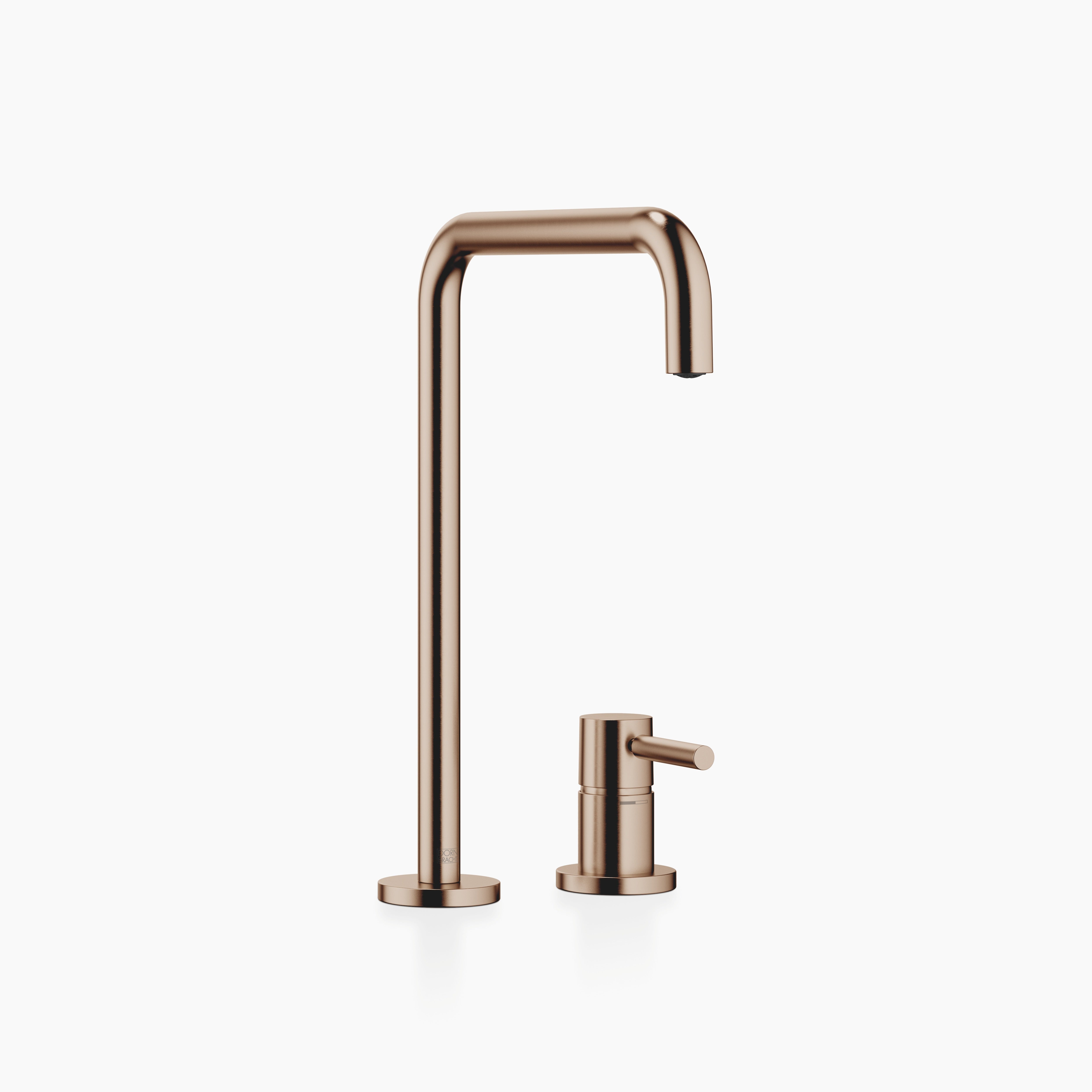 Meta Square Two Hole Mixer With Individual Rosettes Chrome
