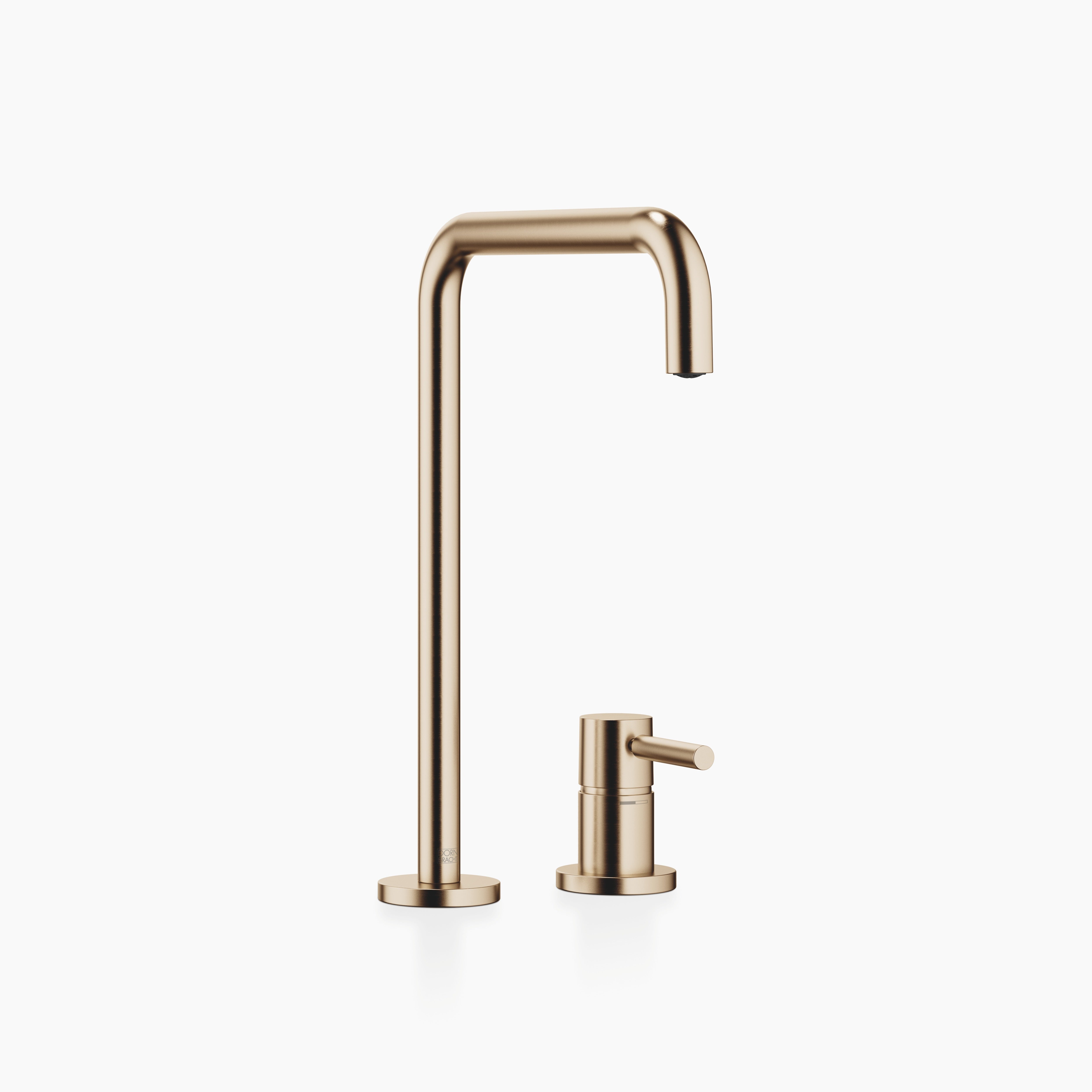 Meta Square Two Hole Mixer With Individual Rosettes Chrome