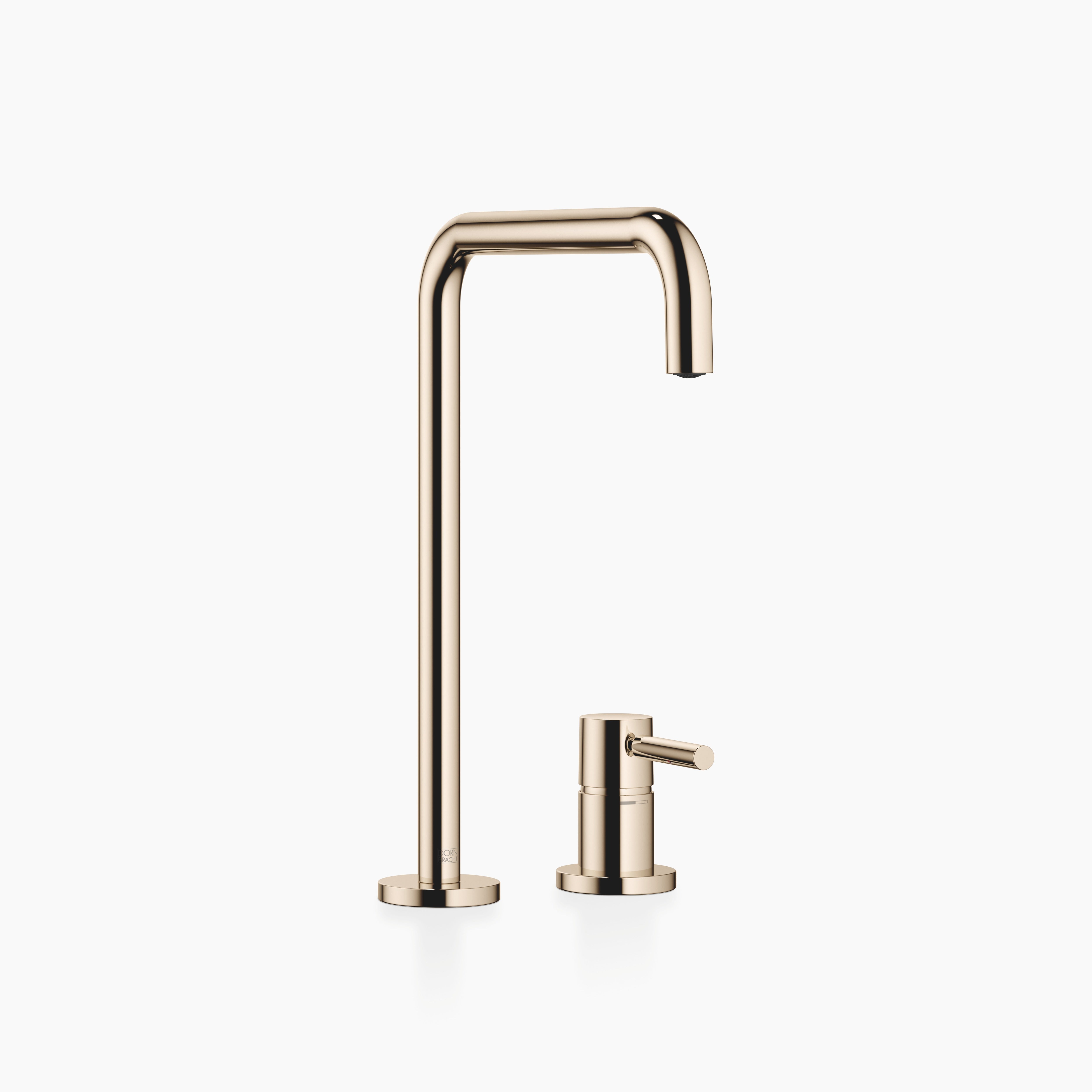 Meta Square Two Hole Mixer With Individual Rosettes Chrome