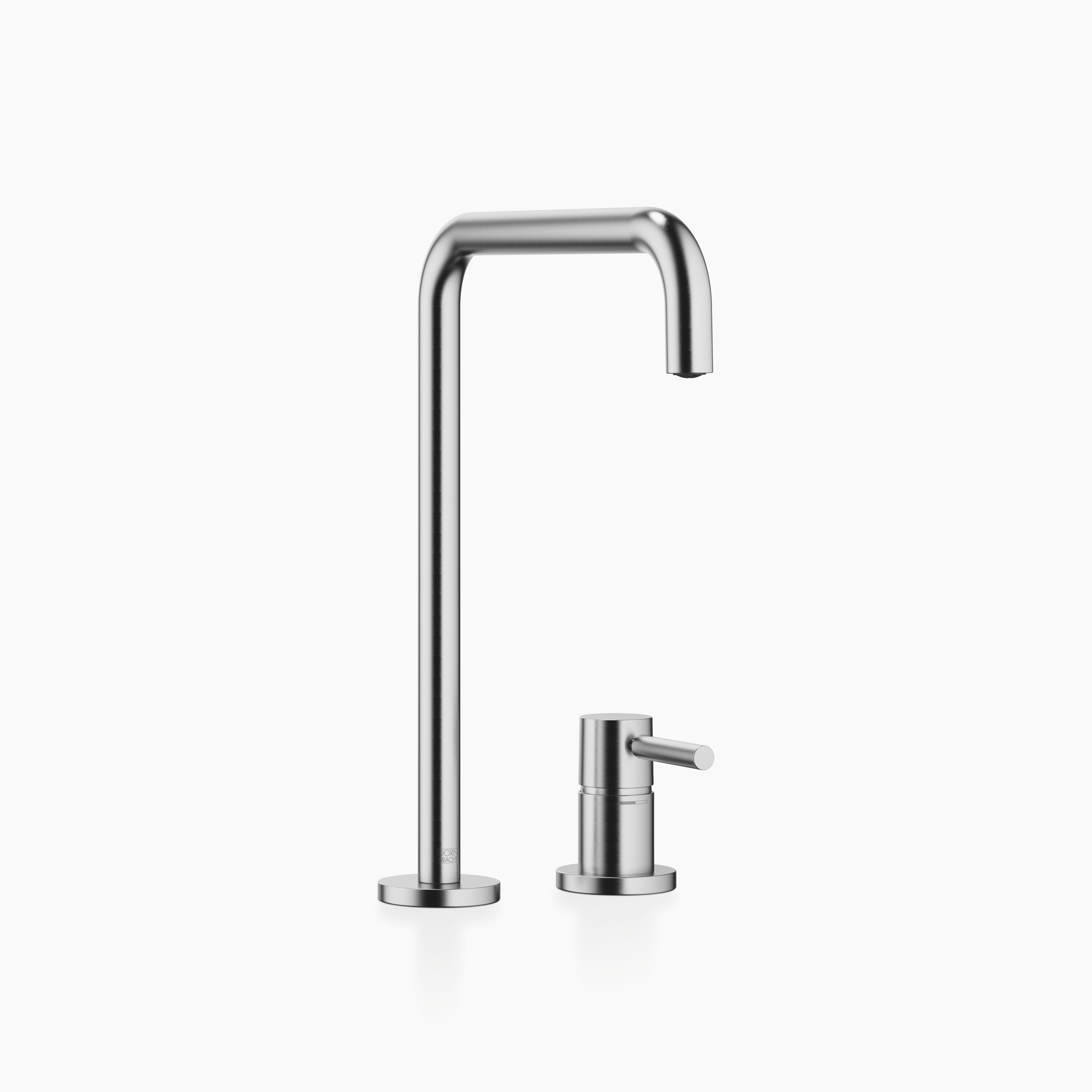 Meta Square Two Hole Mixer With Individual Rosettes Chrome