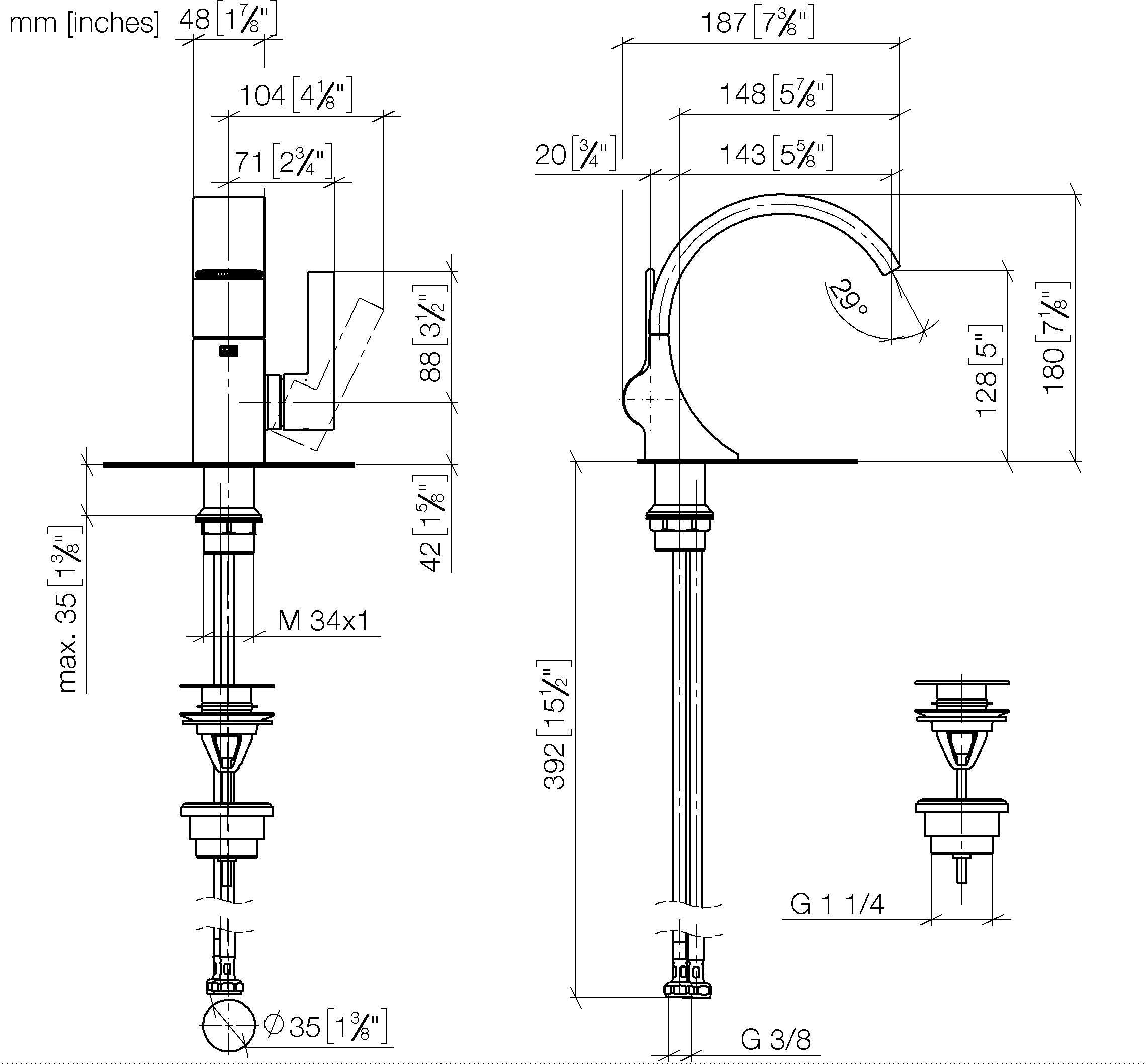 Cyo Single Lever Basin Mixer With Pop Up Waste Chrome