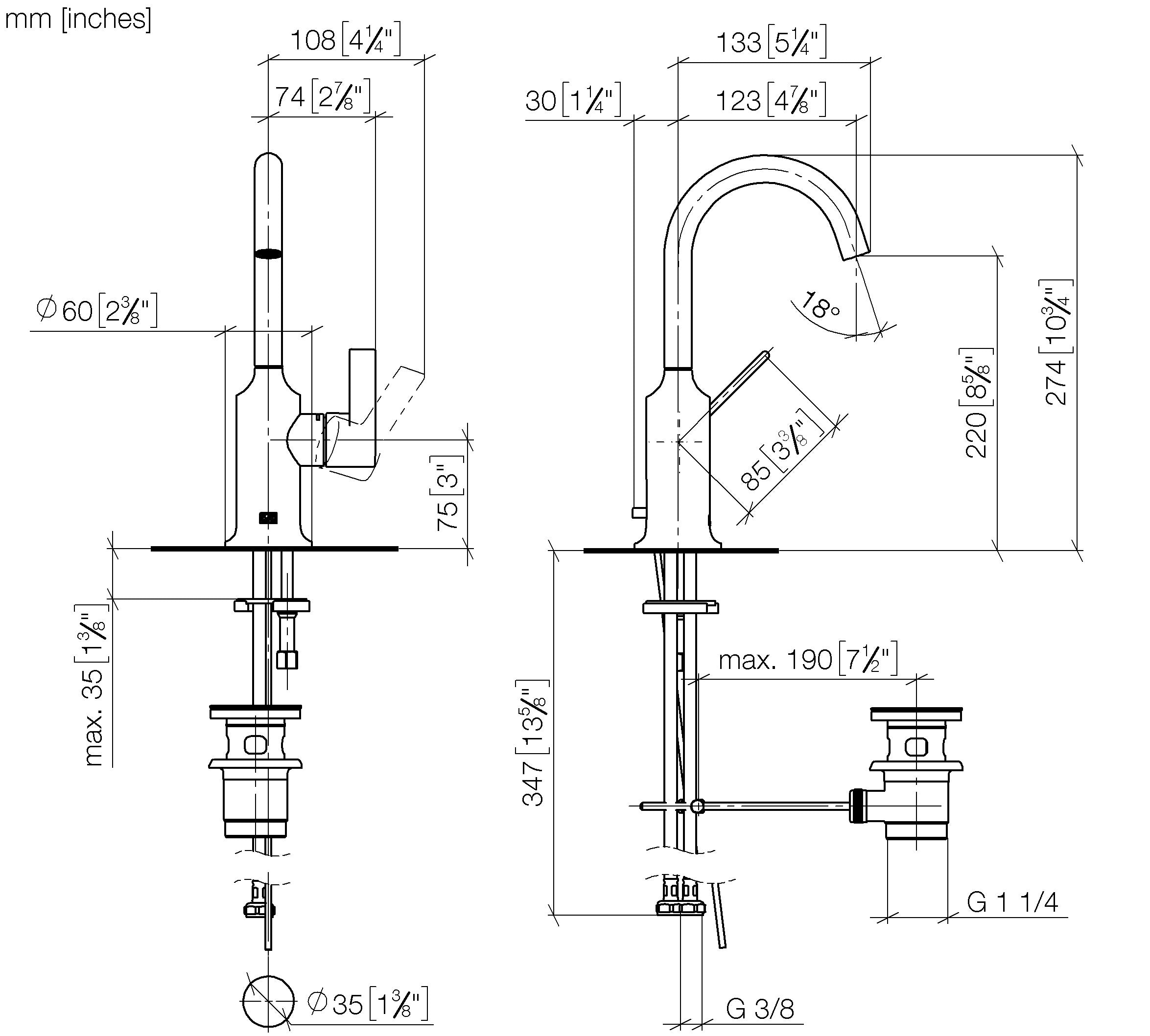 Vaia Single Lever Basin Mixer With Pop Up Waste Chrome III