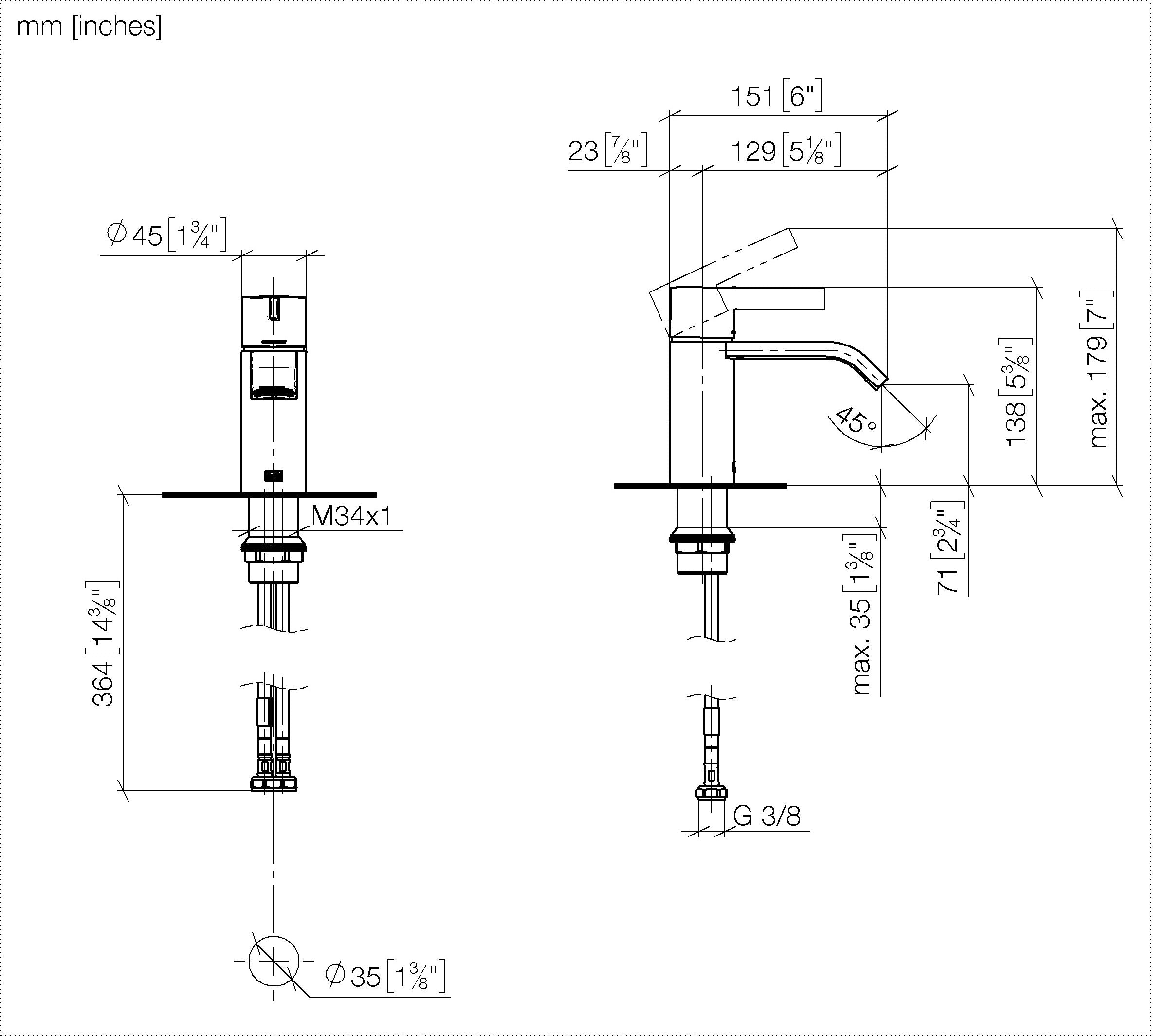 Imo Single Lever Basin Mixer Without Pop Up Waste Chrome