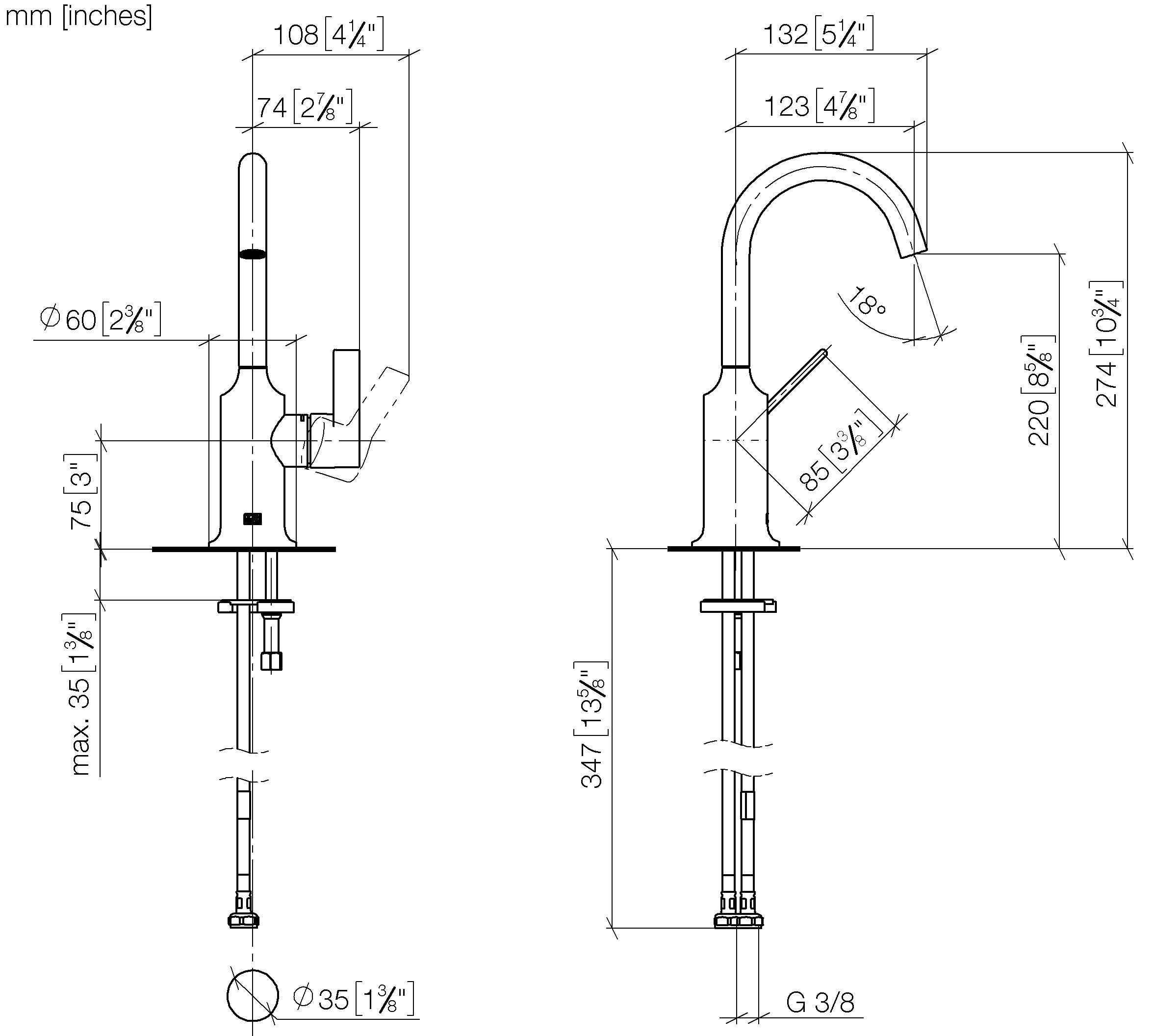 Vaia Single Lever Basin Mixer Without Pop Up Waste Chrome III