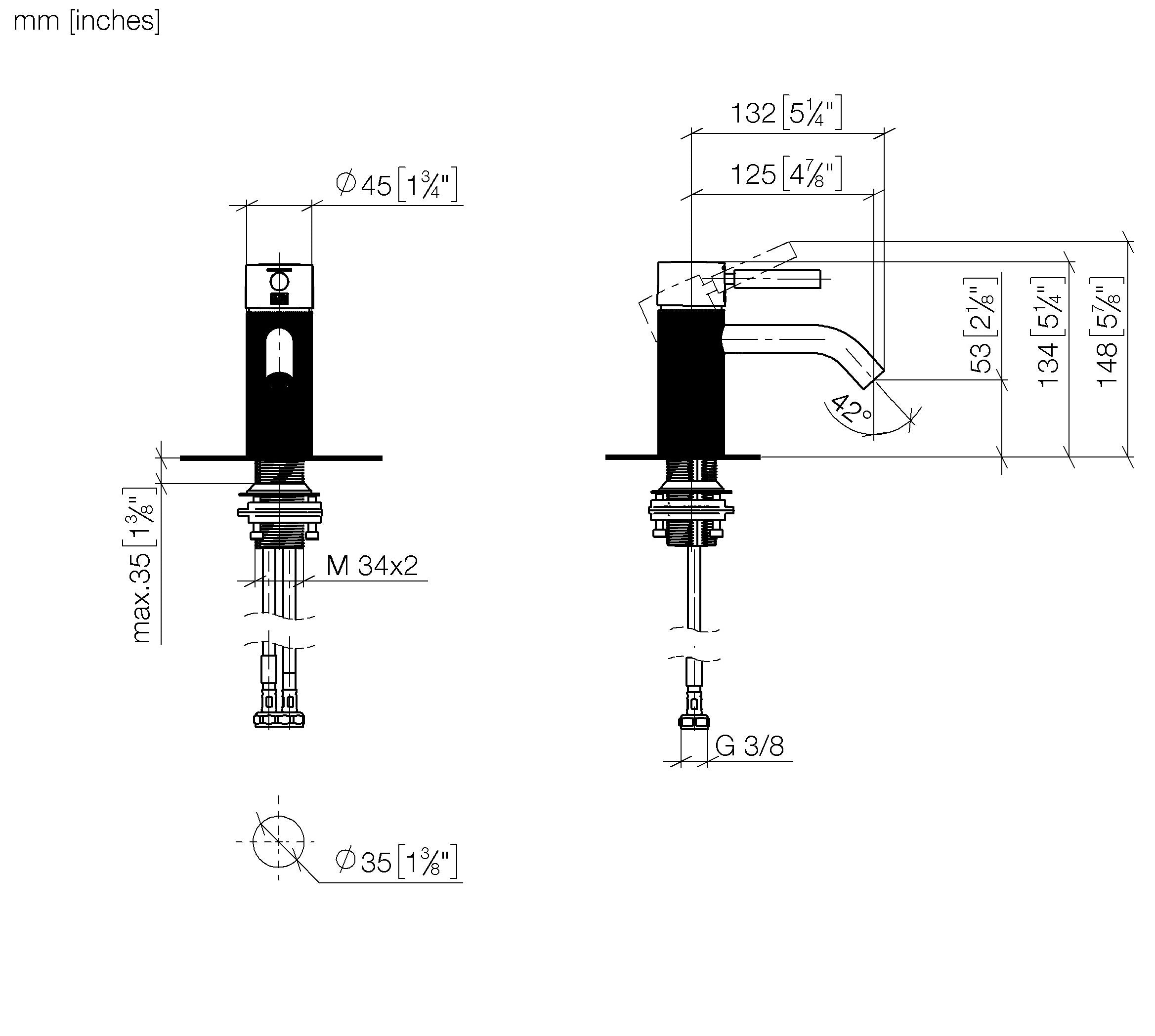 Meta Single Lever Basin Mixer Without Pop Up Waste Chrome VI