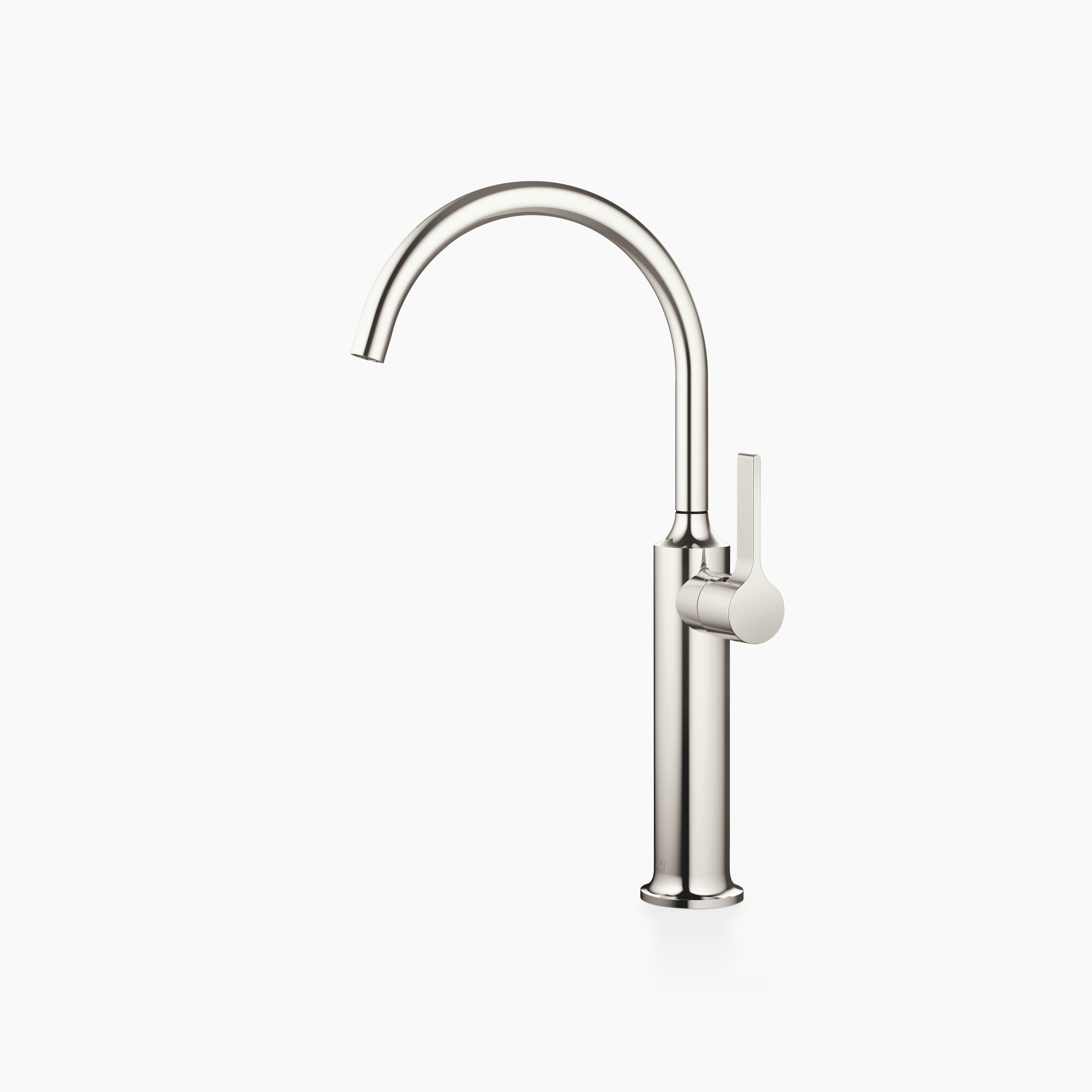 Vaia Single Lever Basin Mixer With Raised Base Without Pop Up Waste Chrome
