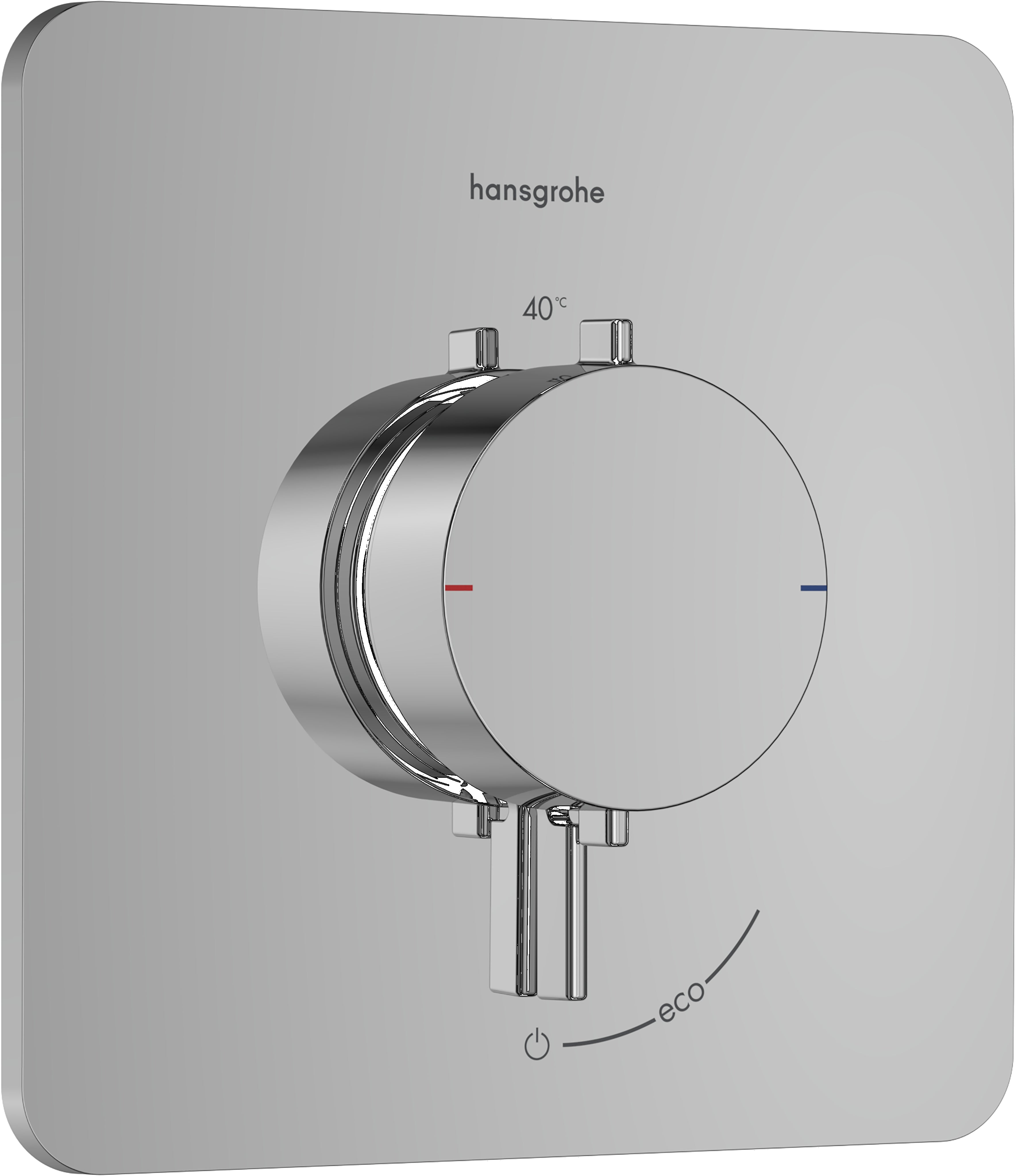 Ecostat Comfort Q Thermostat for concealed installation for 1 function