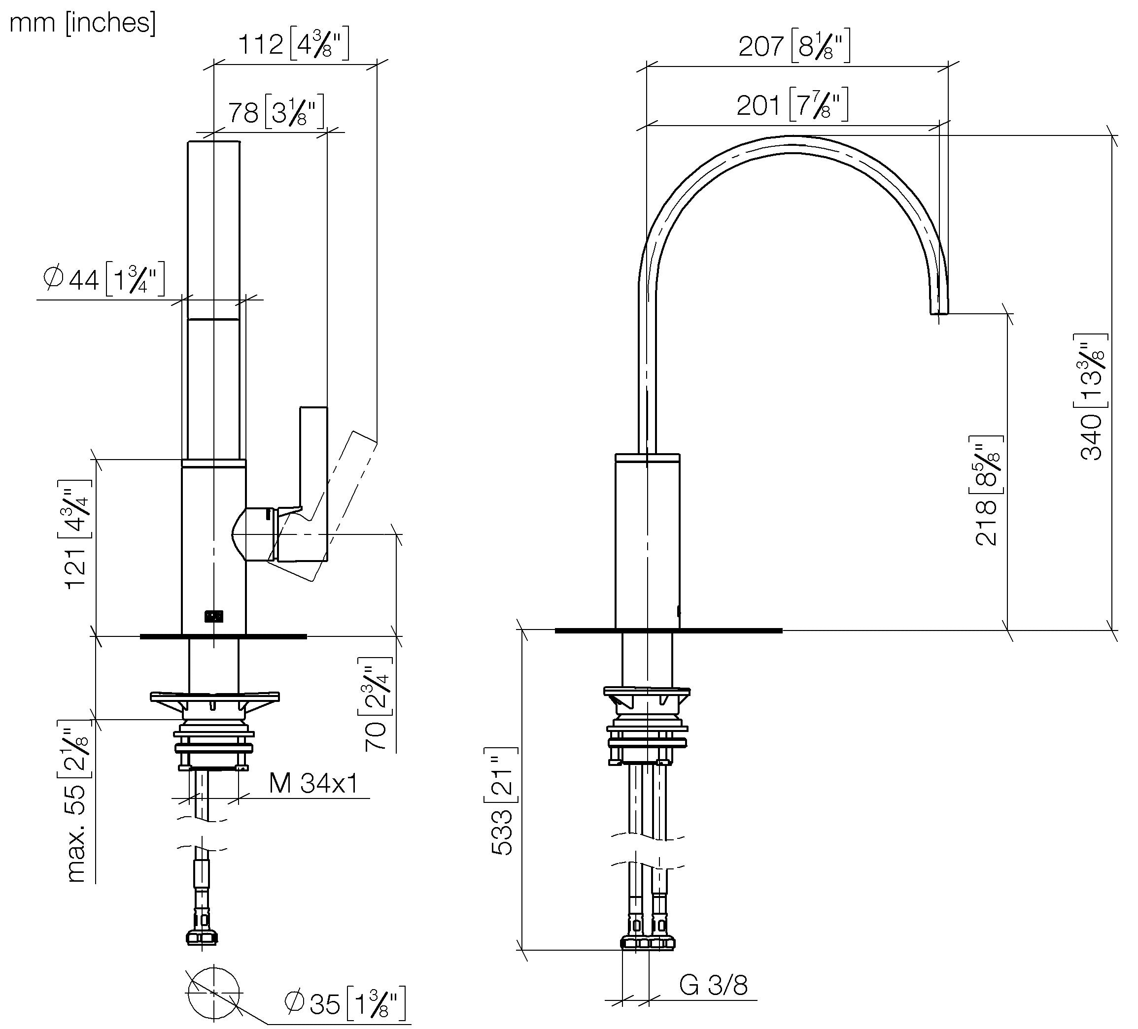 Mem Single Lever Mixer Chrome