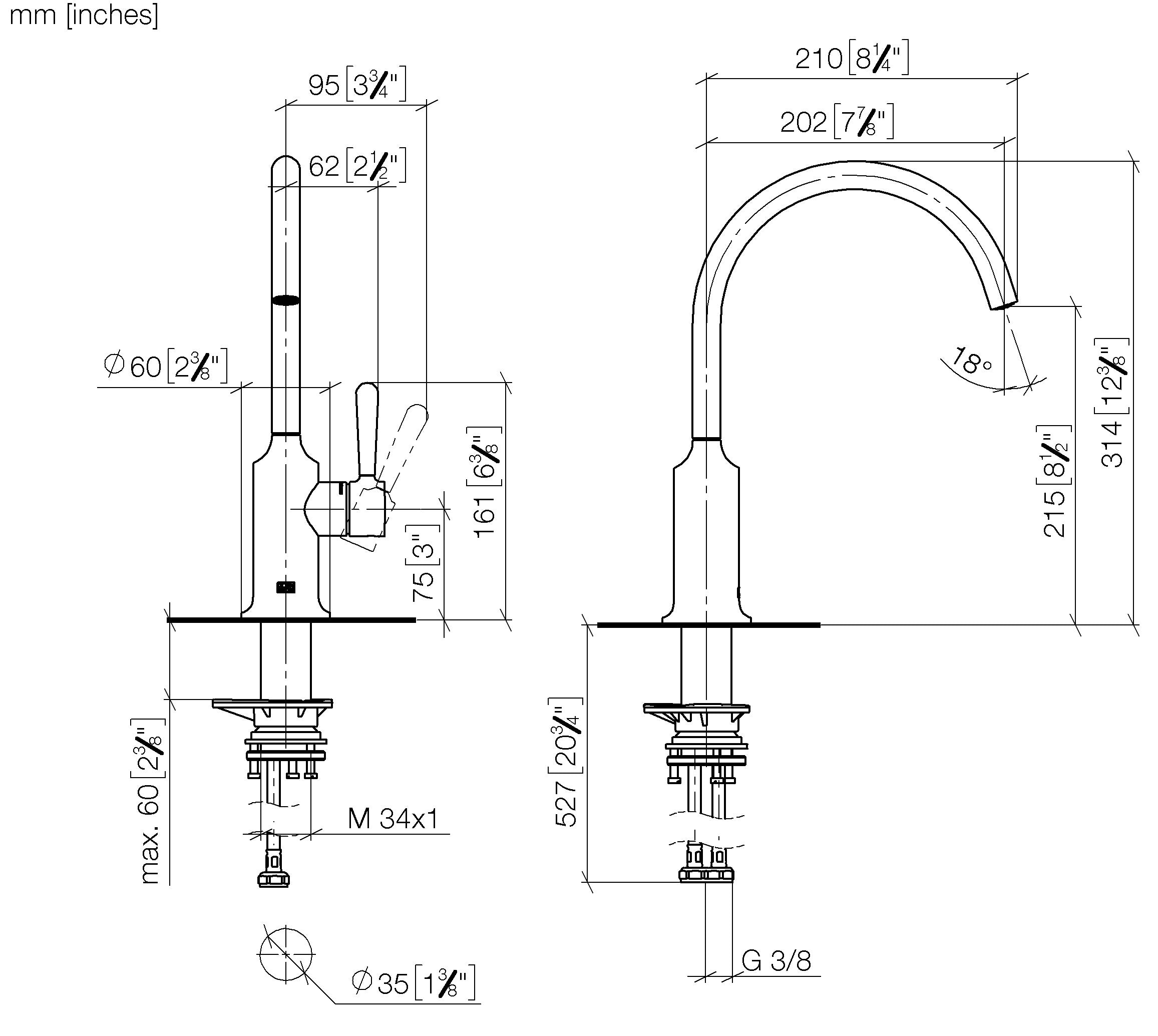 Vaia Single Lever Mixer Chrome