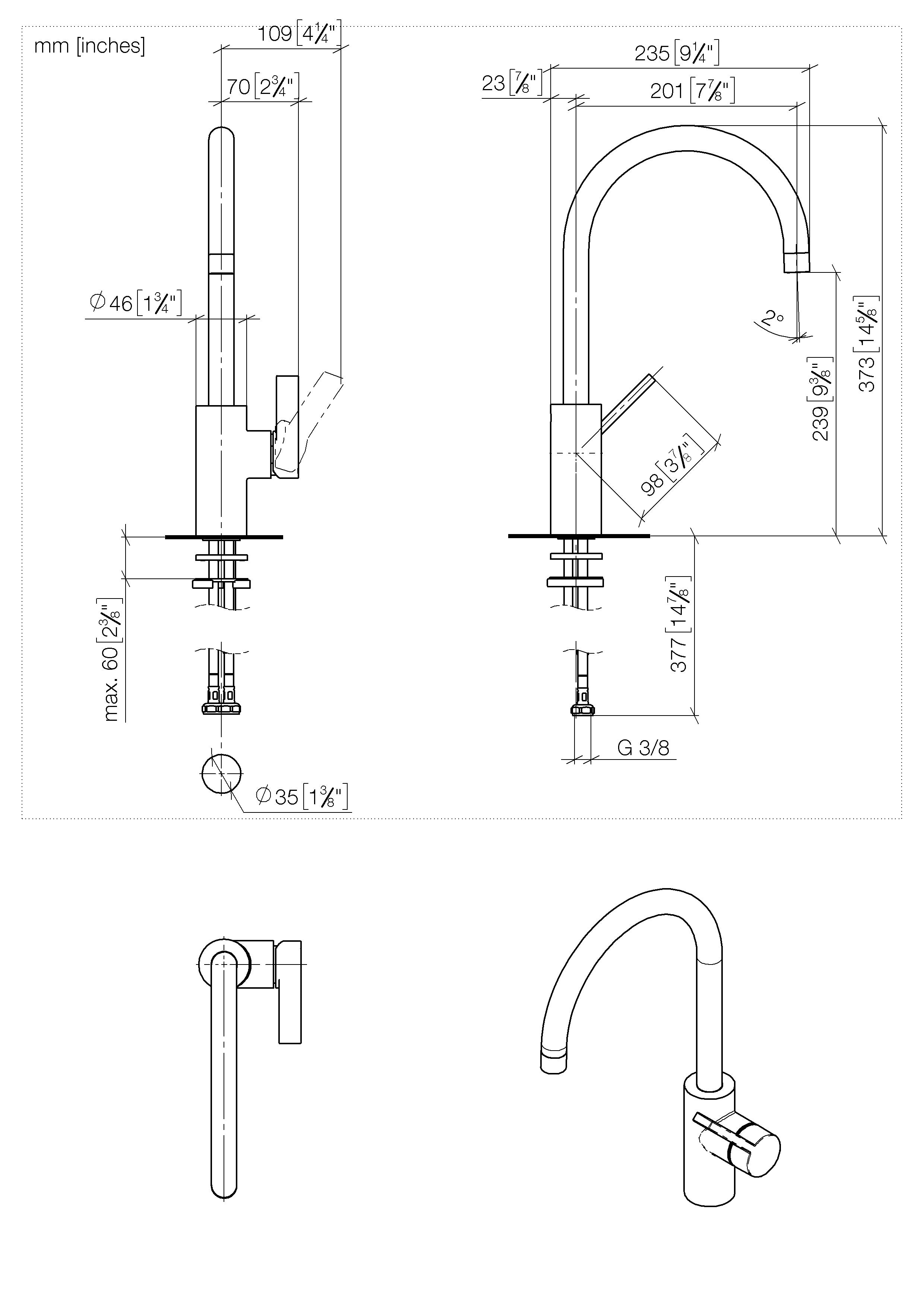 Tara Ultra Single Lever Mixer Chrome