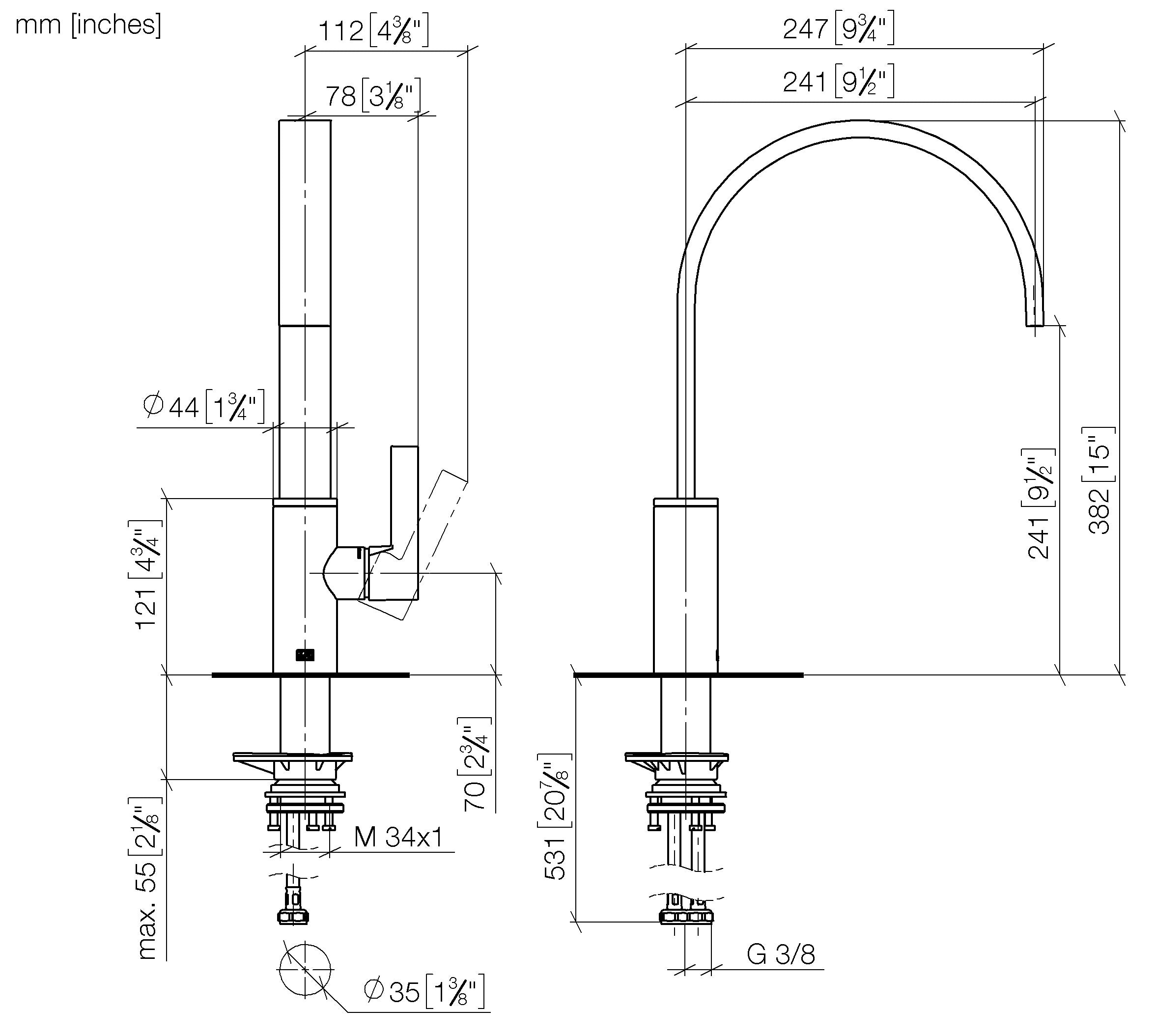 Mem Single Lever Mixer Chrome II