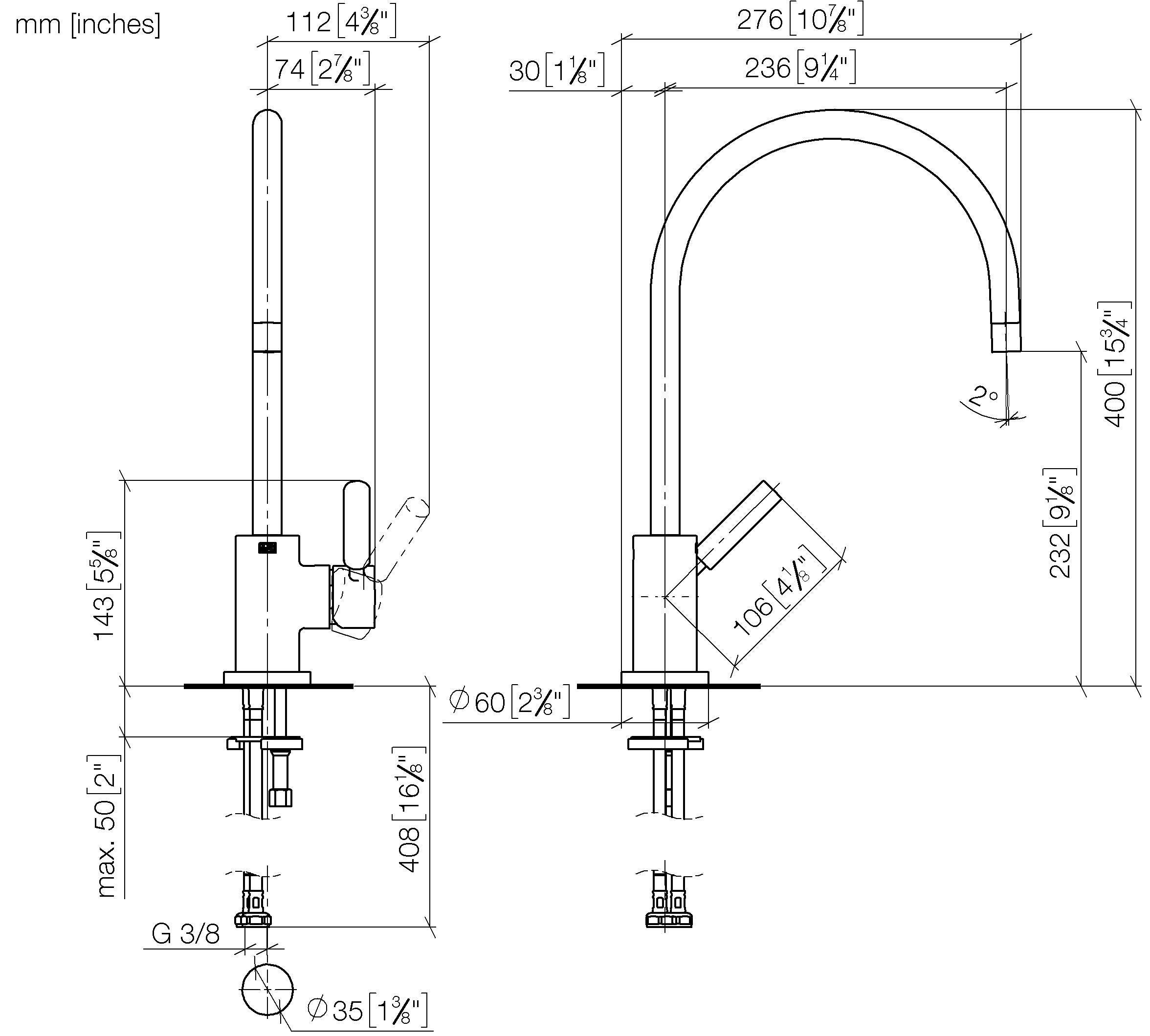 Tara Single Lever Mixer Chrome II