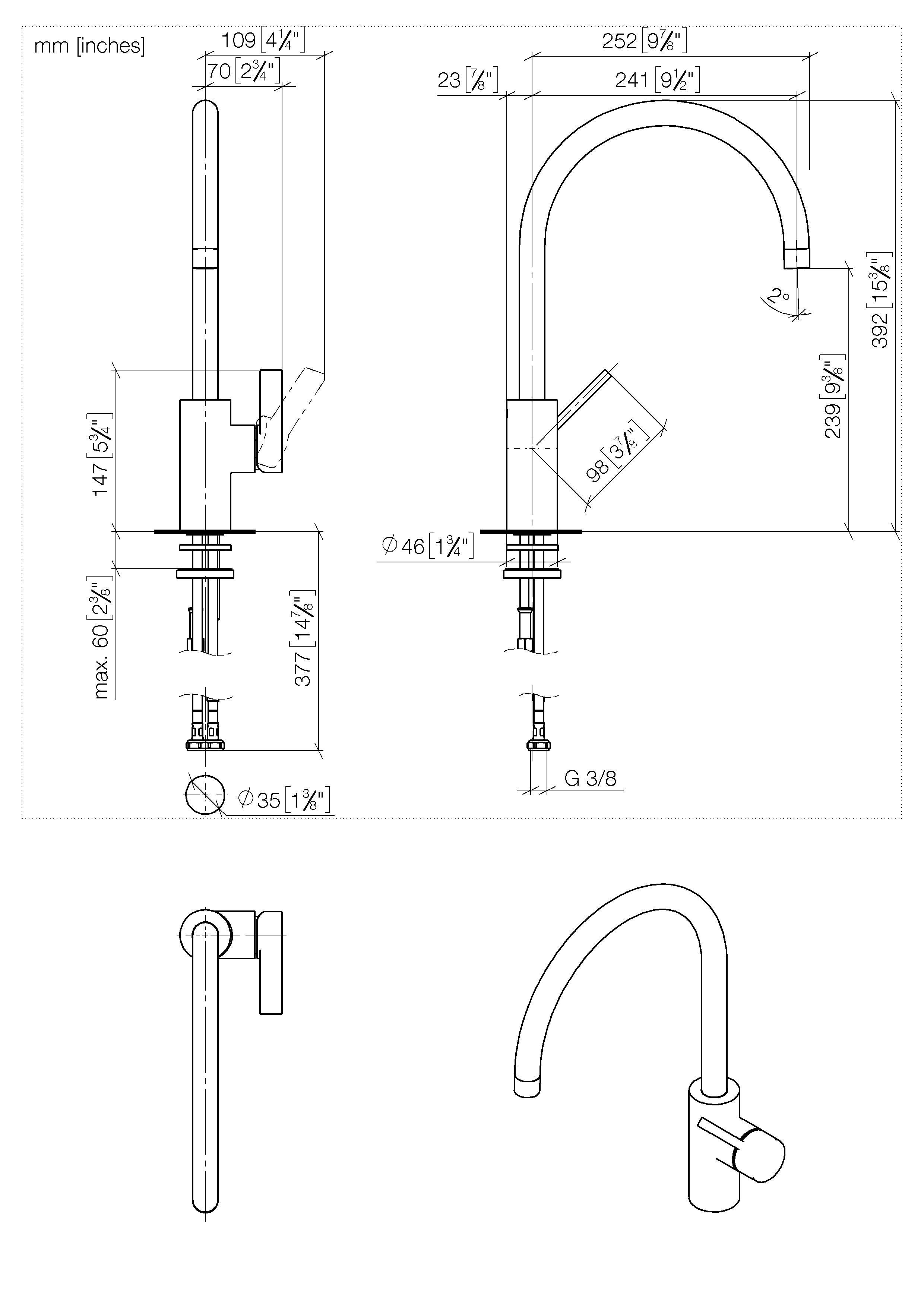 Tara Ultra Single Lever Mixer Chrome II