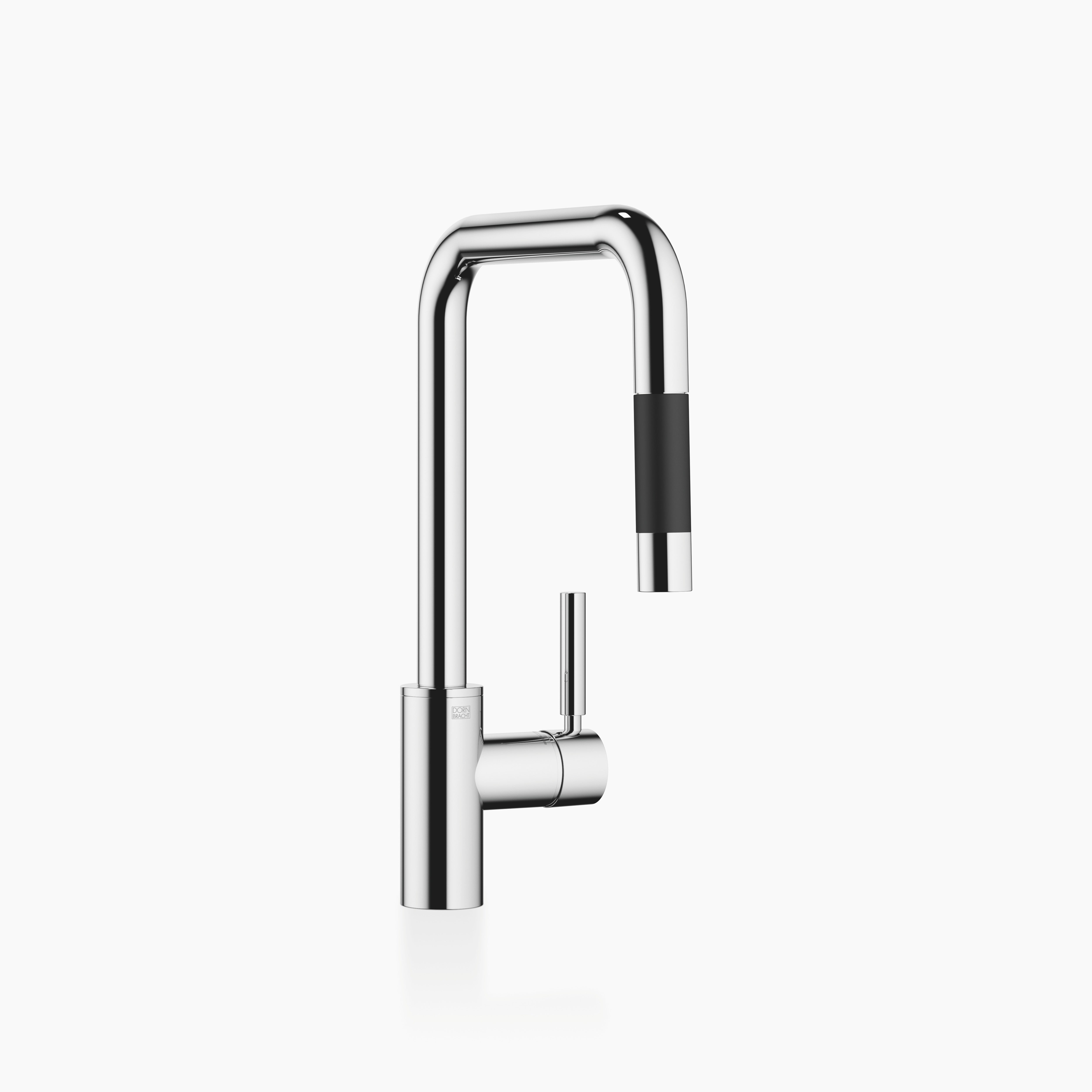 Meta Square Single Lever Mixer Pull Down With Spray Function Chrome