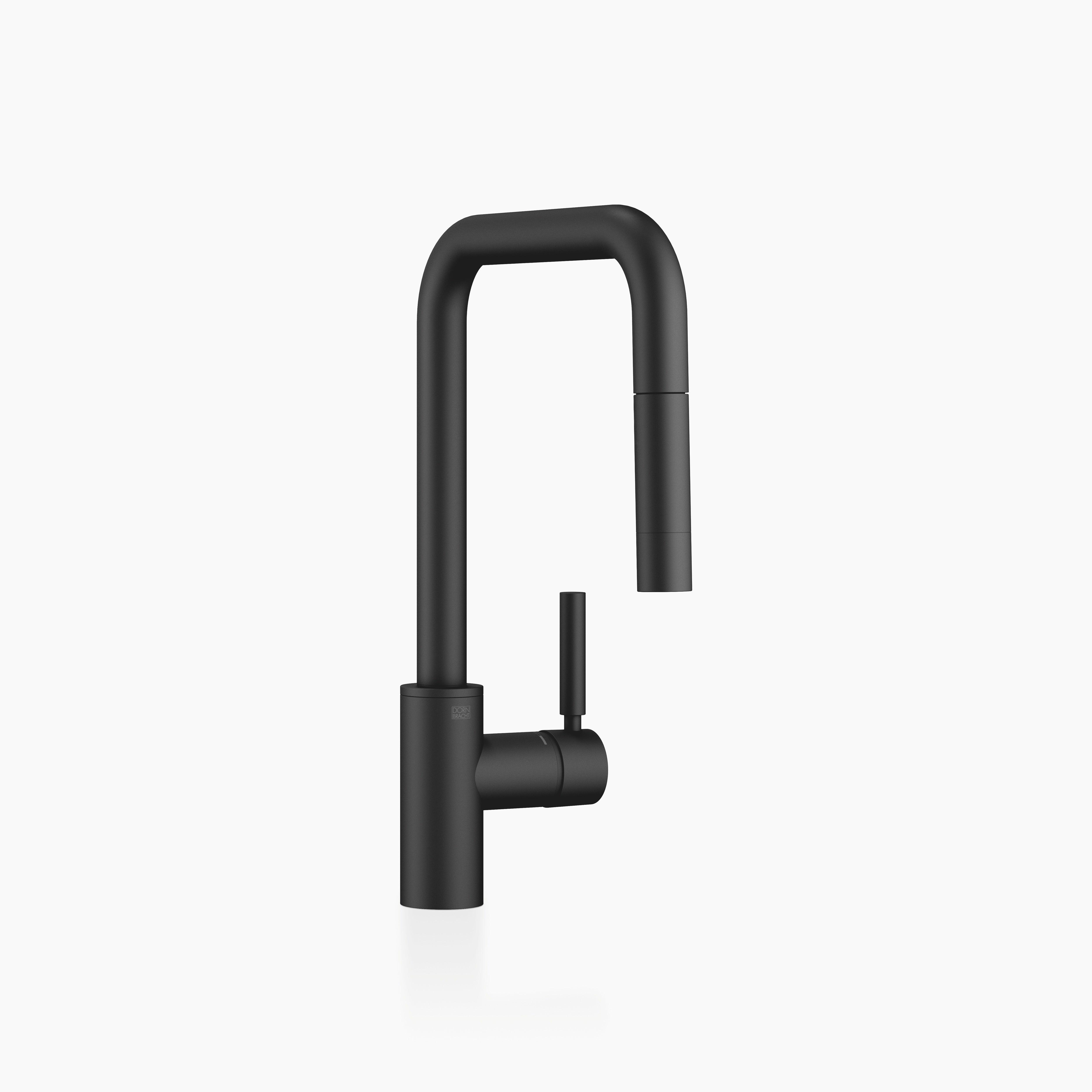 Meta Square Single Lever Mixer Pull Down With Spray Function Chrome