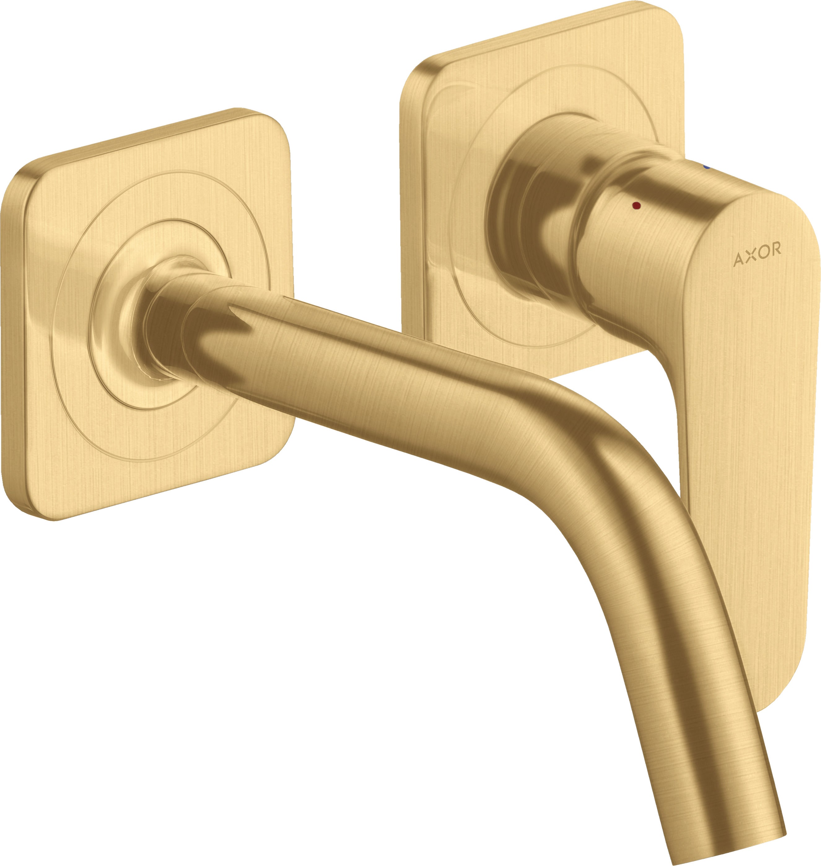AXOR Citterio M Single lever basin mixer for concealed installation wall-mounted with spout 167 mm and escutcheons