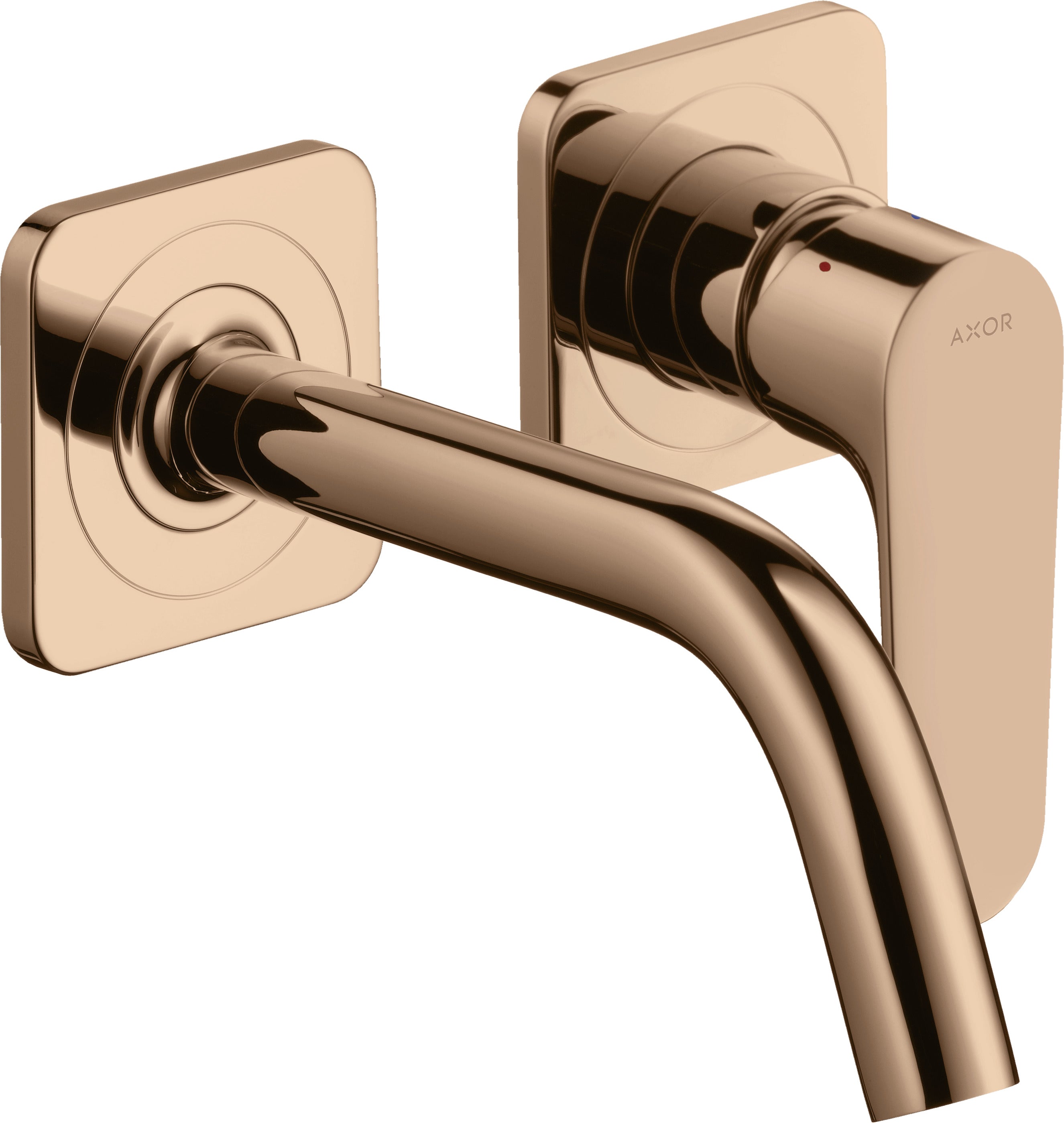 AXOR Citterio M Single lever basin mixer for concealed installation wall-mounted with spout 167 mm and escutcheons
