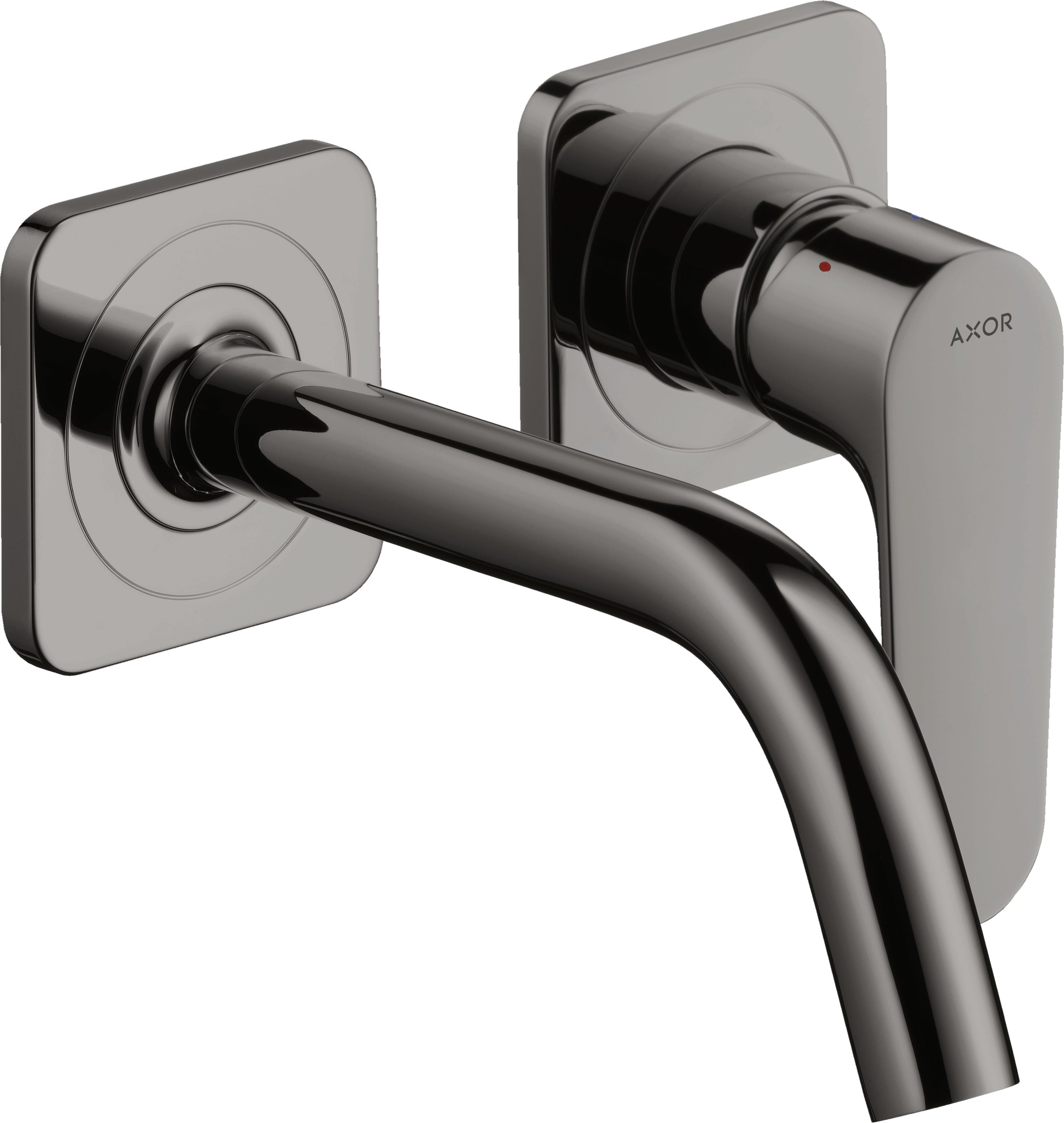 AXOR Citterio M Single lever basin mixer for concealed installation wall-mounted with spout 167 mm and escutcheons