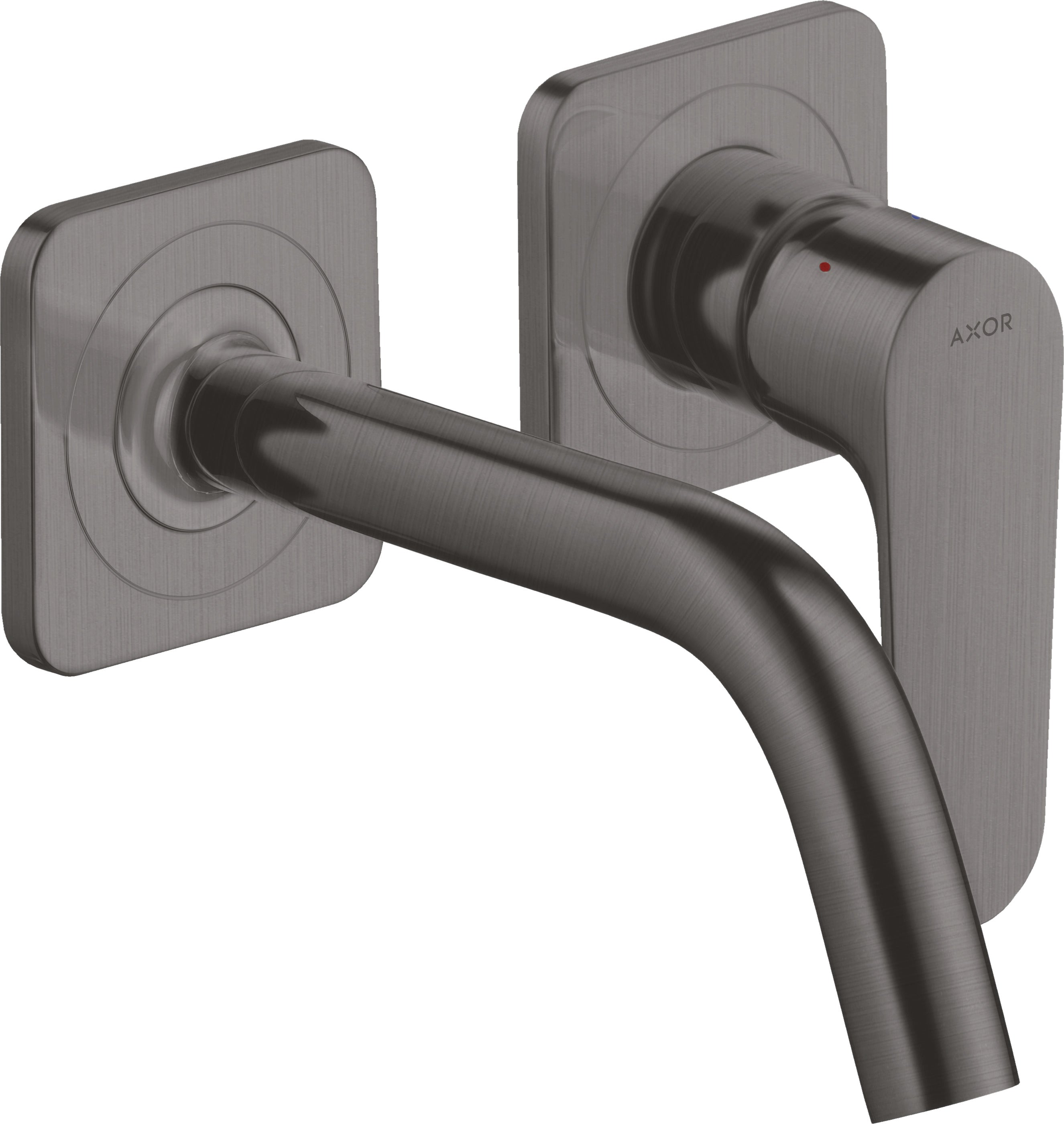 AXOR Citterio M Single lever basin mixer for concealed installation wall-mounted with spout 167 mm and escutcheons