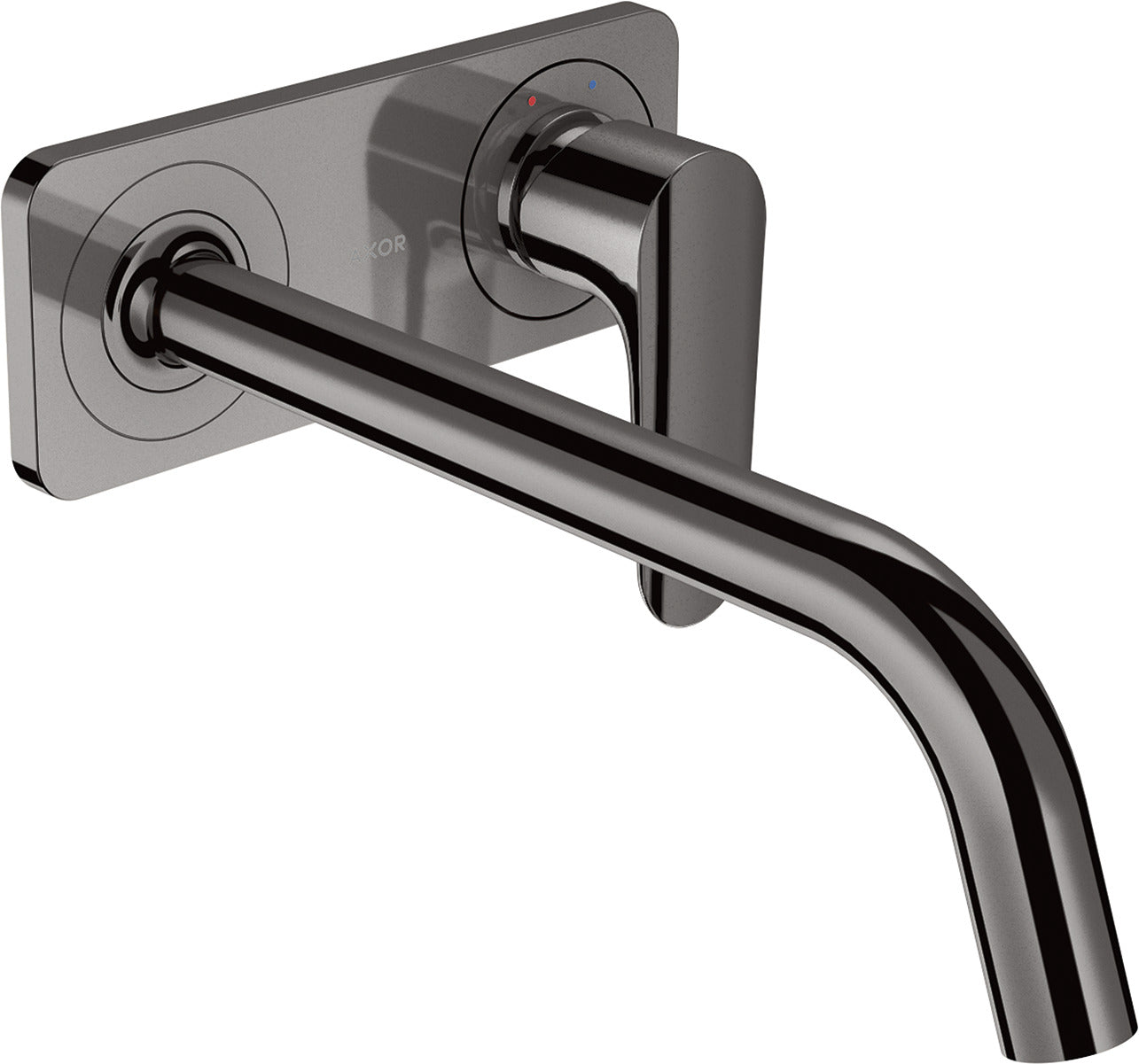 AXOR Citterio M Single lever basin mixer for concealed installation wall-mounted with spout 227 mm and plate