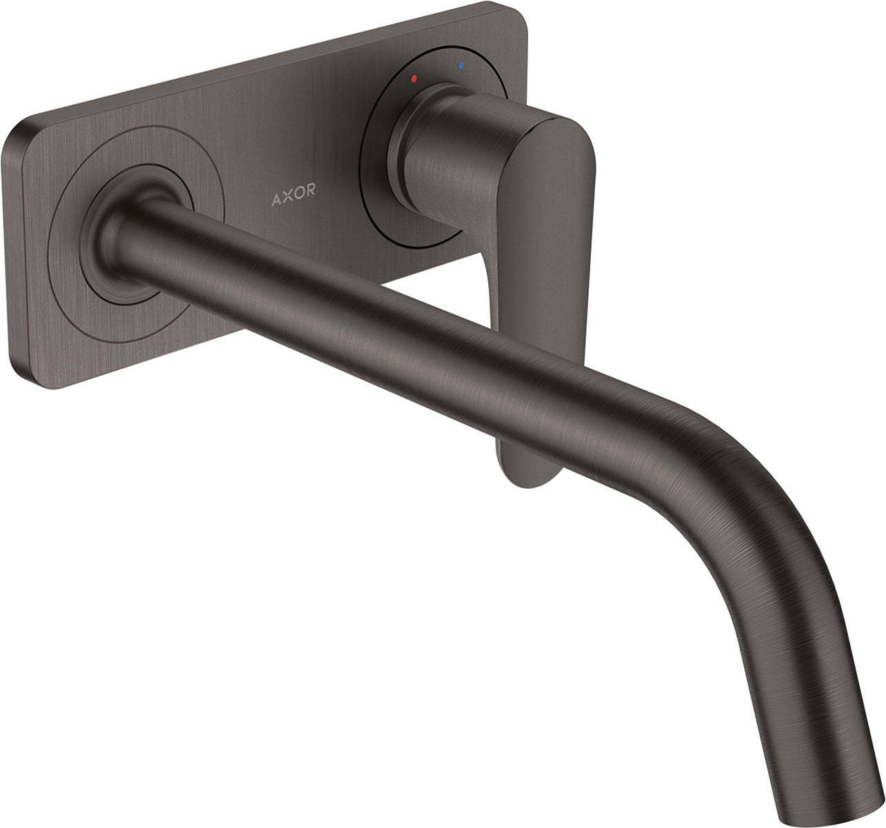AXOR Citterio M Single lever basin mixer for concealed installation wall-mounted with spout 227 mm and plate