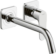 AXOR Citterio M Single lever basin mixer for concealed installation wall-mounted with spout 227 mm and escutcheons