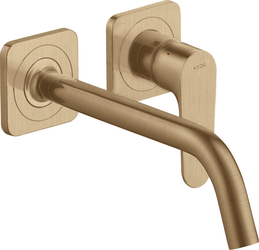 AXOR Citterio M Single lever basin mixer for concealed installation wall-mounted with spout 227 mm and escutcheons