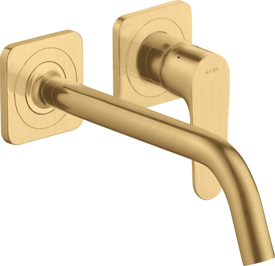 AXOR Citterio M Single lever basin mixer for concealed installation wall-mounted with spout 227 mm and escutcheons