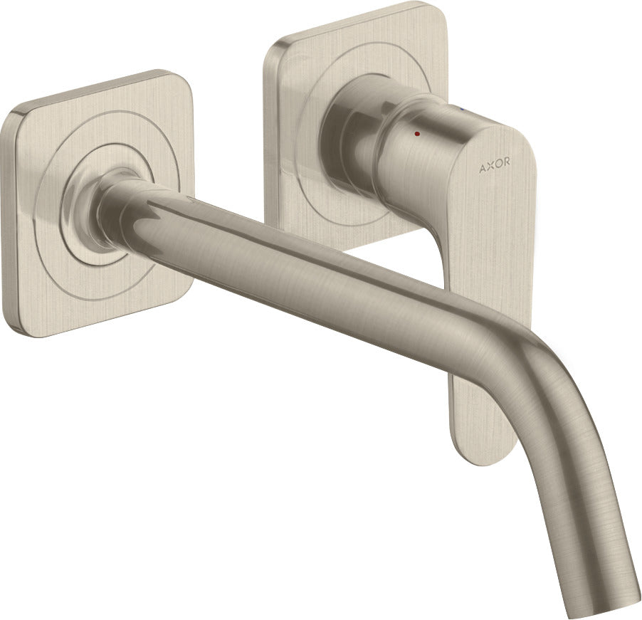AXOR Citterio M Single lever basin mixer for concealed installation wall-mounted with spout 227 mm and escutcheons