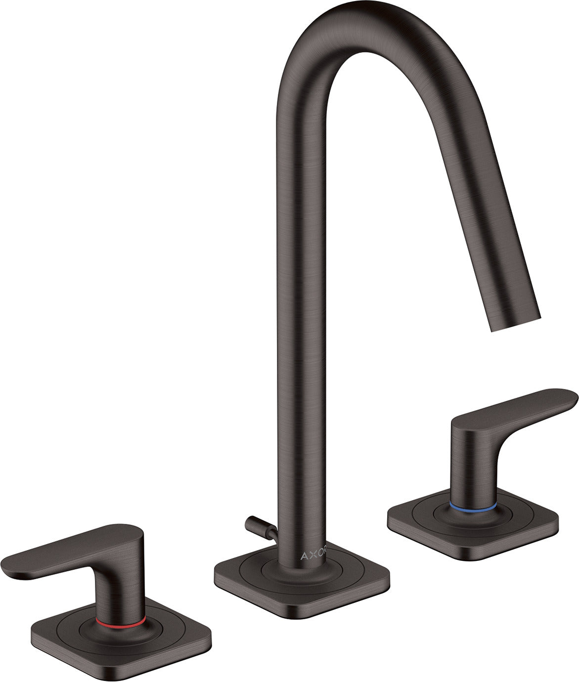 AXOR Citterio M 3-hole basin mixer 160 with lever handles, escutcheons and pop-up waste