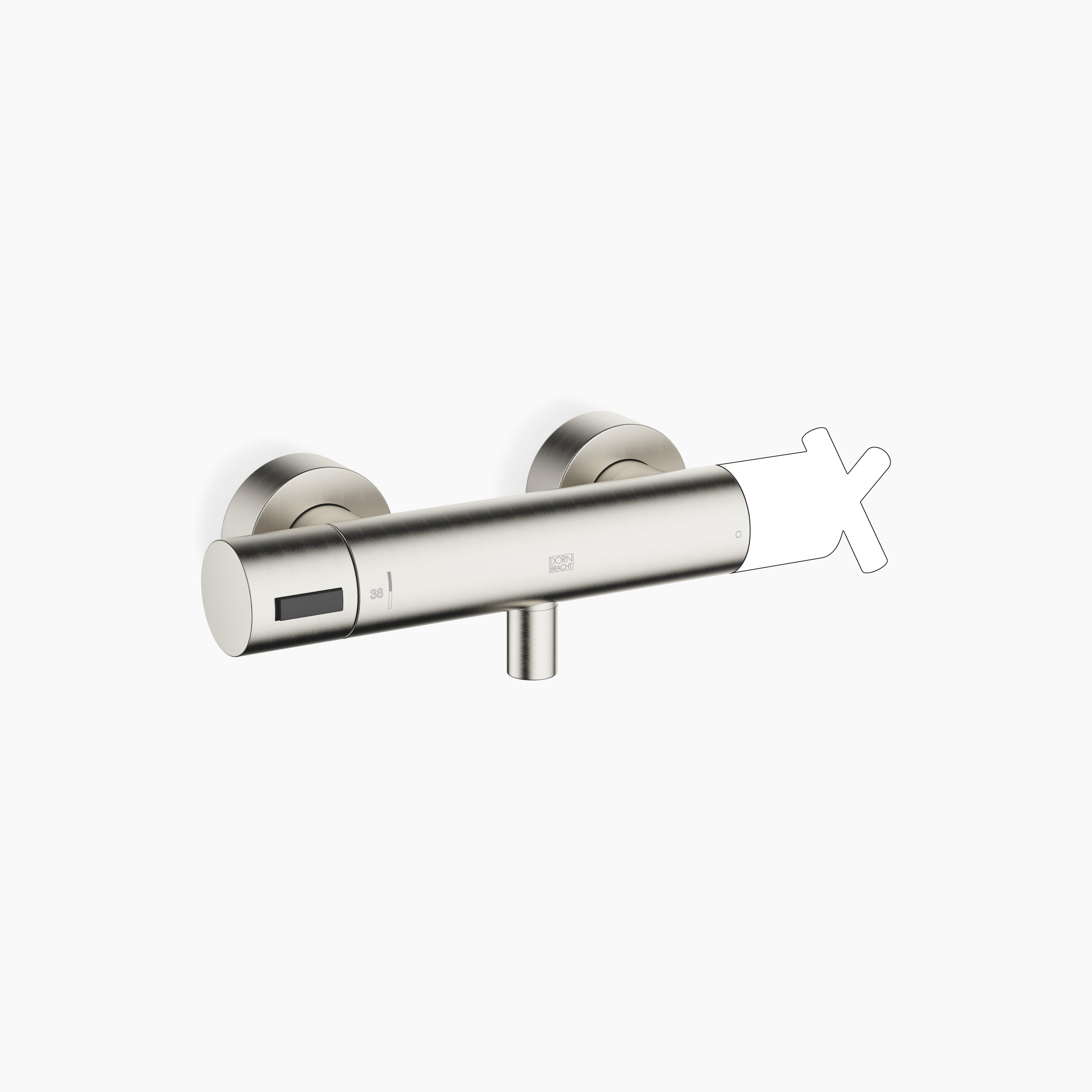Shower Thermostat For Wall Installation Chrome